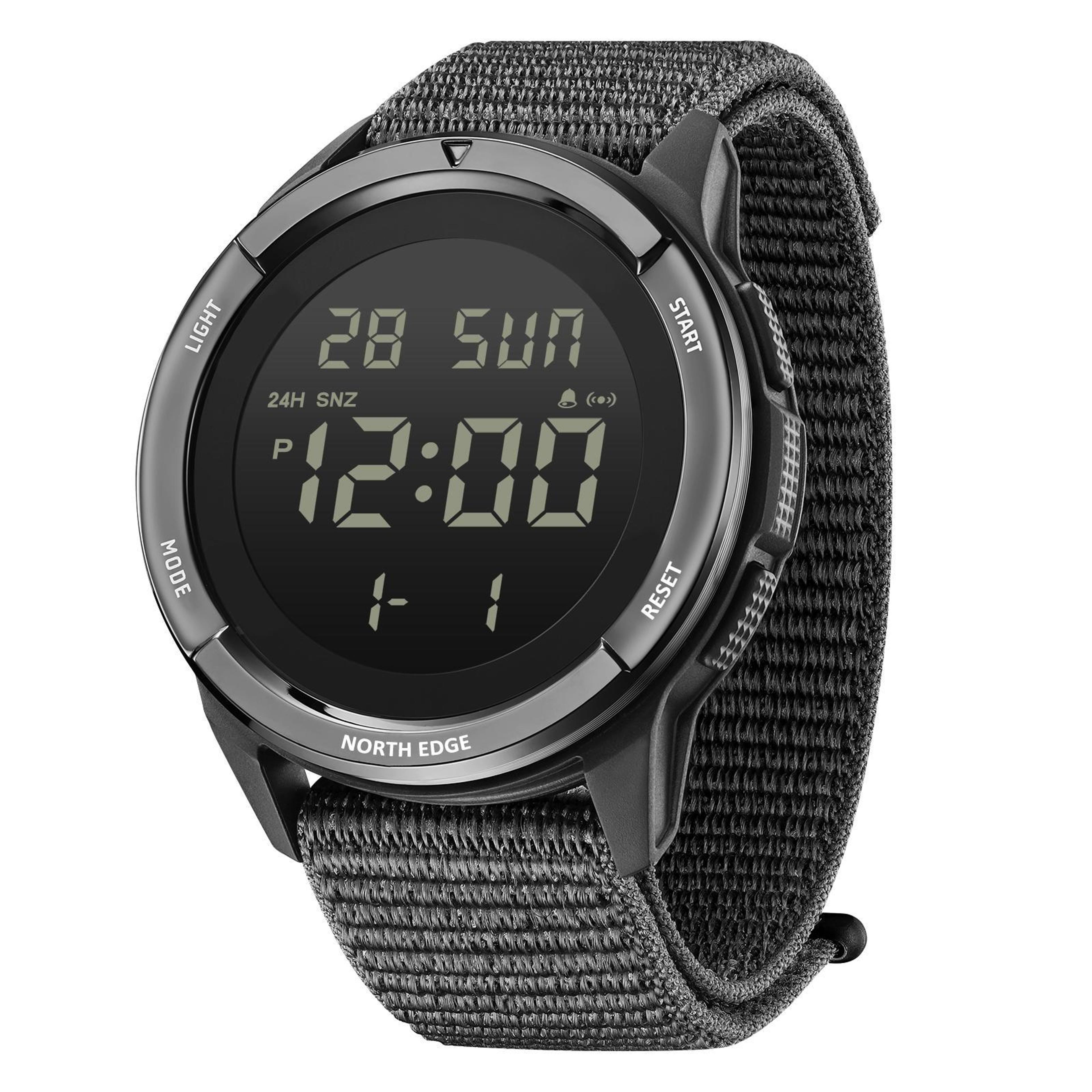 north edge terrax outdoor sports watch waterproof tactical military watch with nylon strap