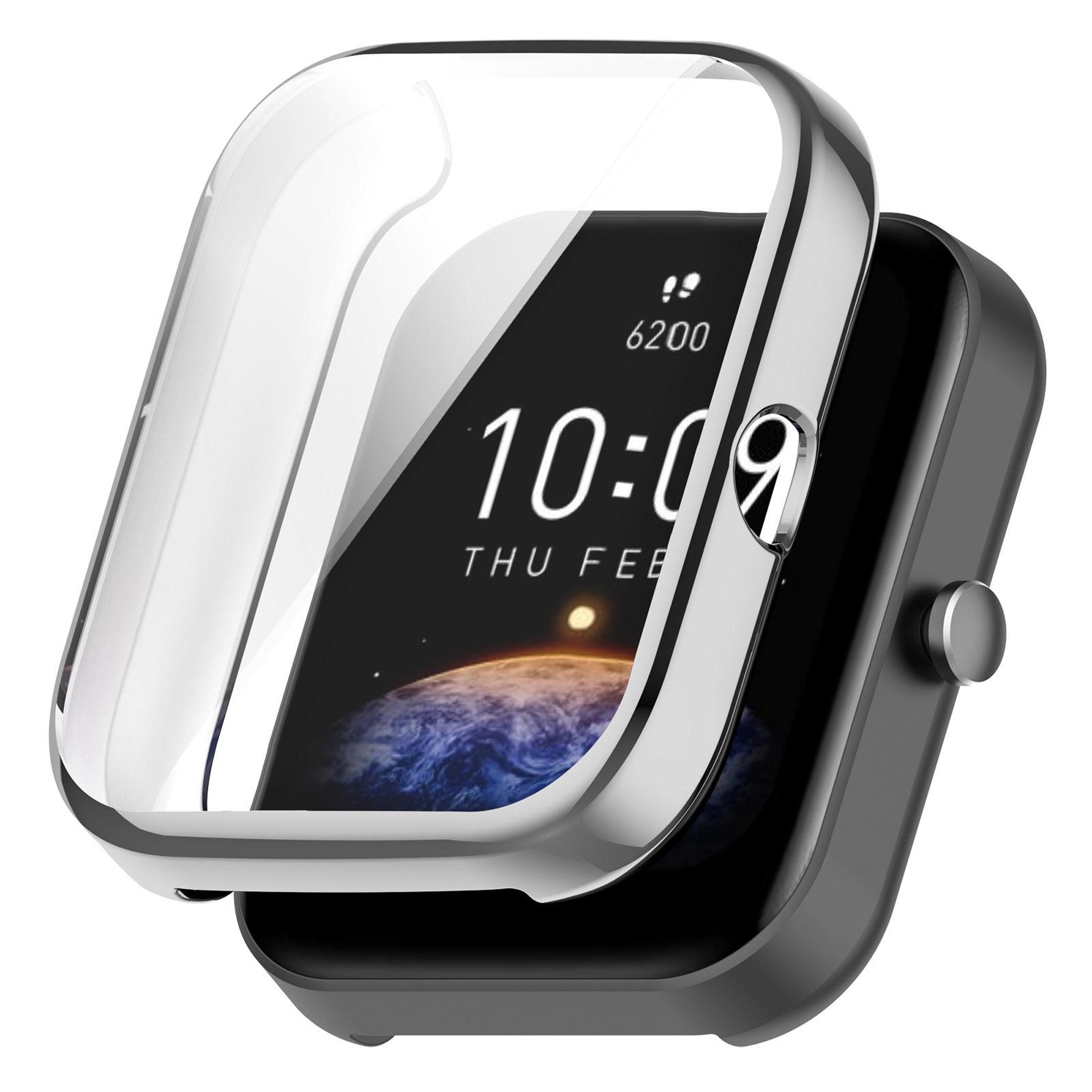 amazfit bip 3 bip 3 pro full coverage tpu watch case electroplated protective cover