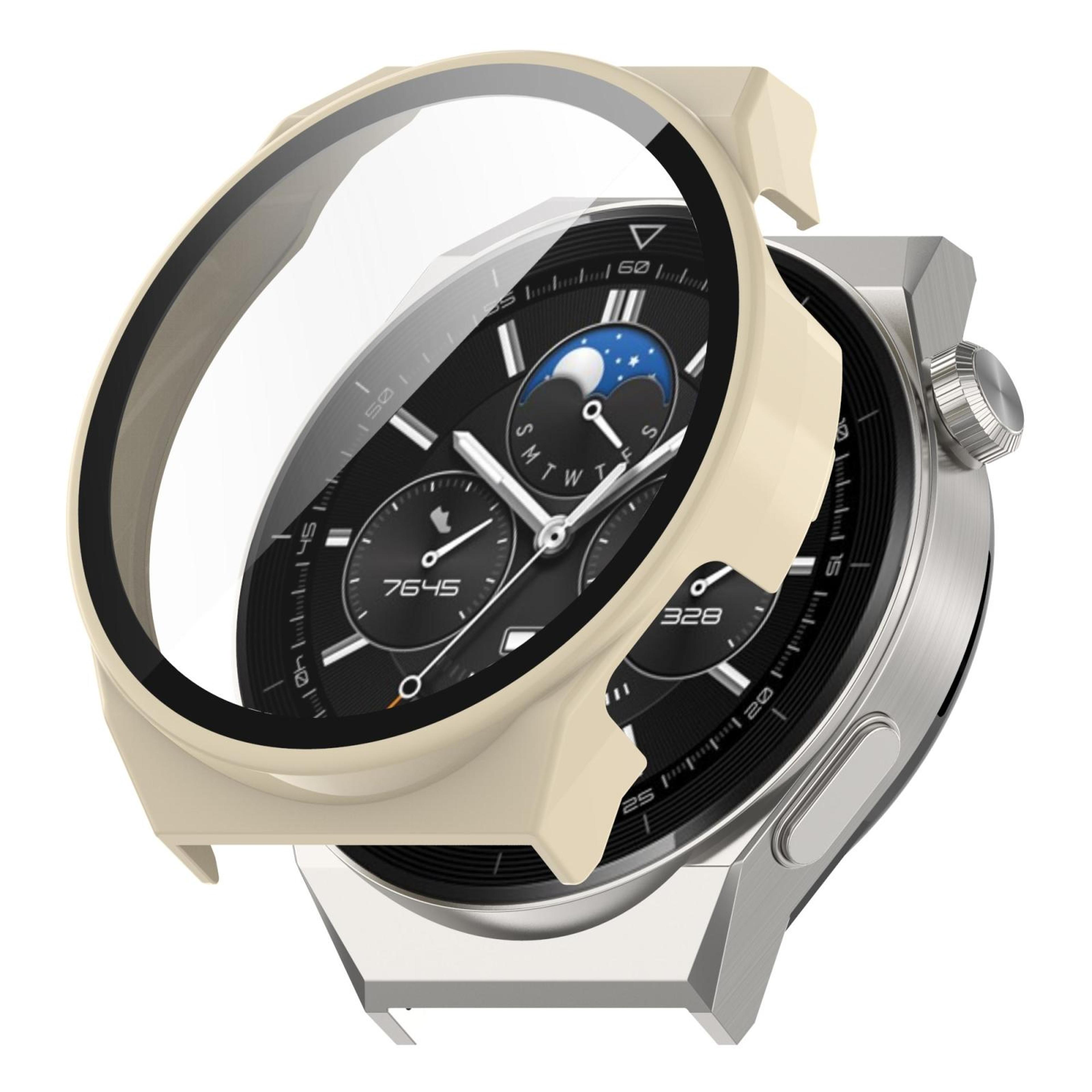 huawei gt3 pro 46mm protective case with tempered glass full coverage pc screen protector