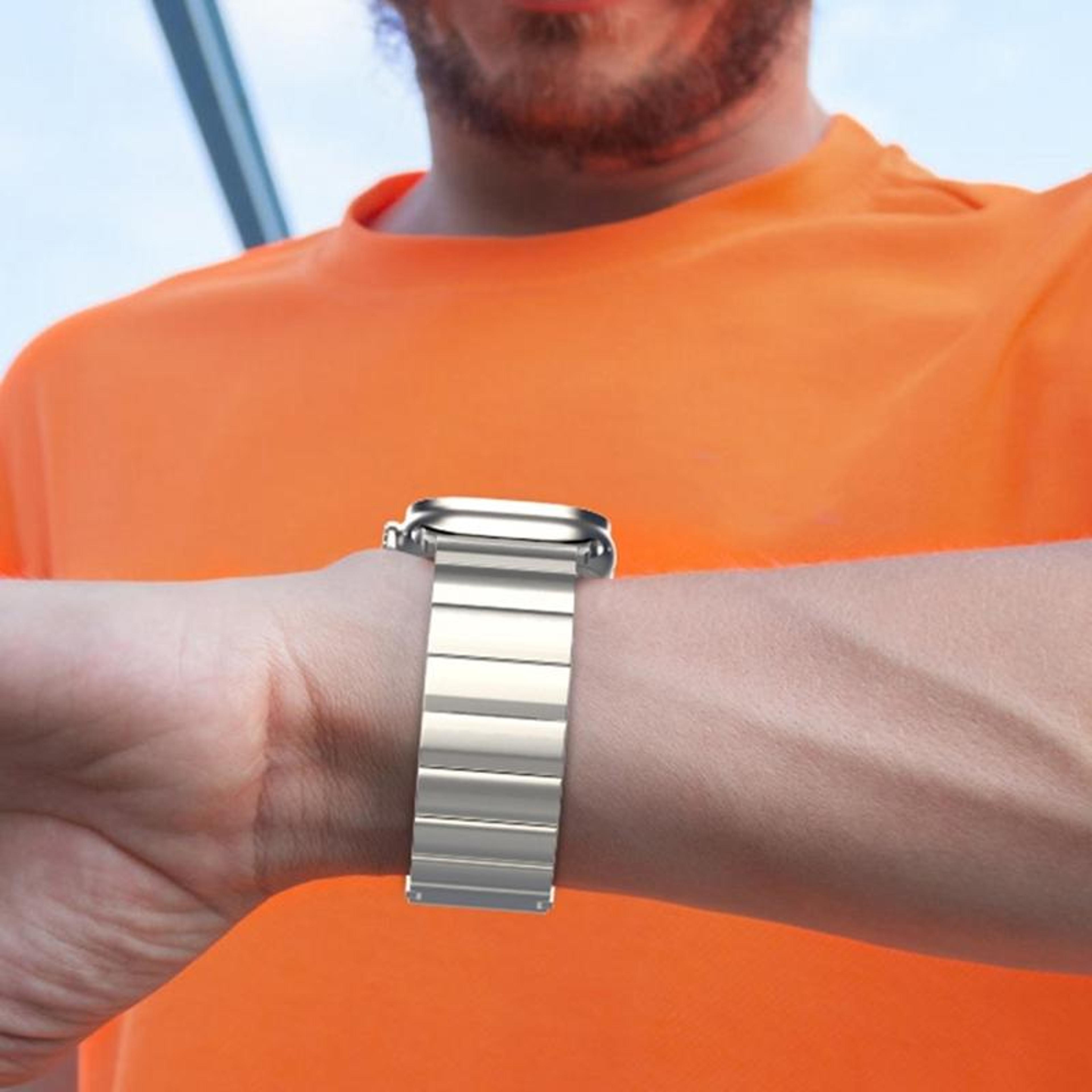 titanium watch band with one click magnetic buckle metal replacement watch strap