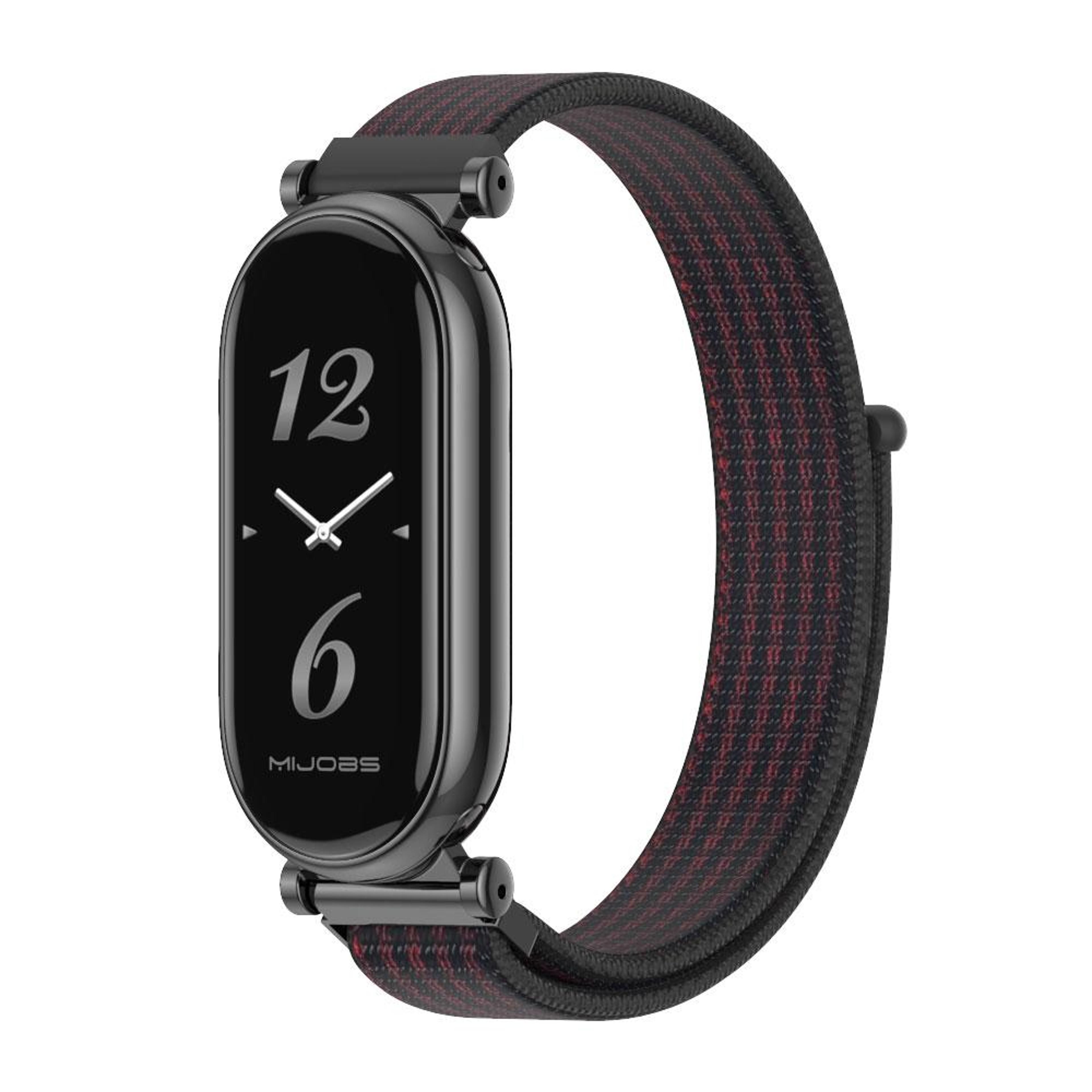 mijobs xiaomi smart band 10 nylon band breathable adjustable loop strap for smart band 10 9 8