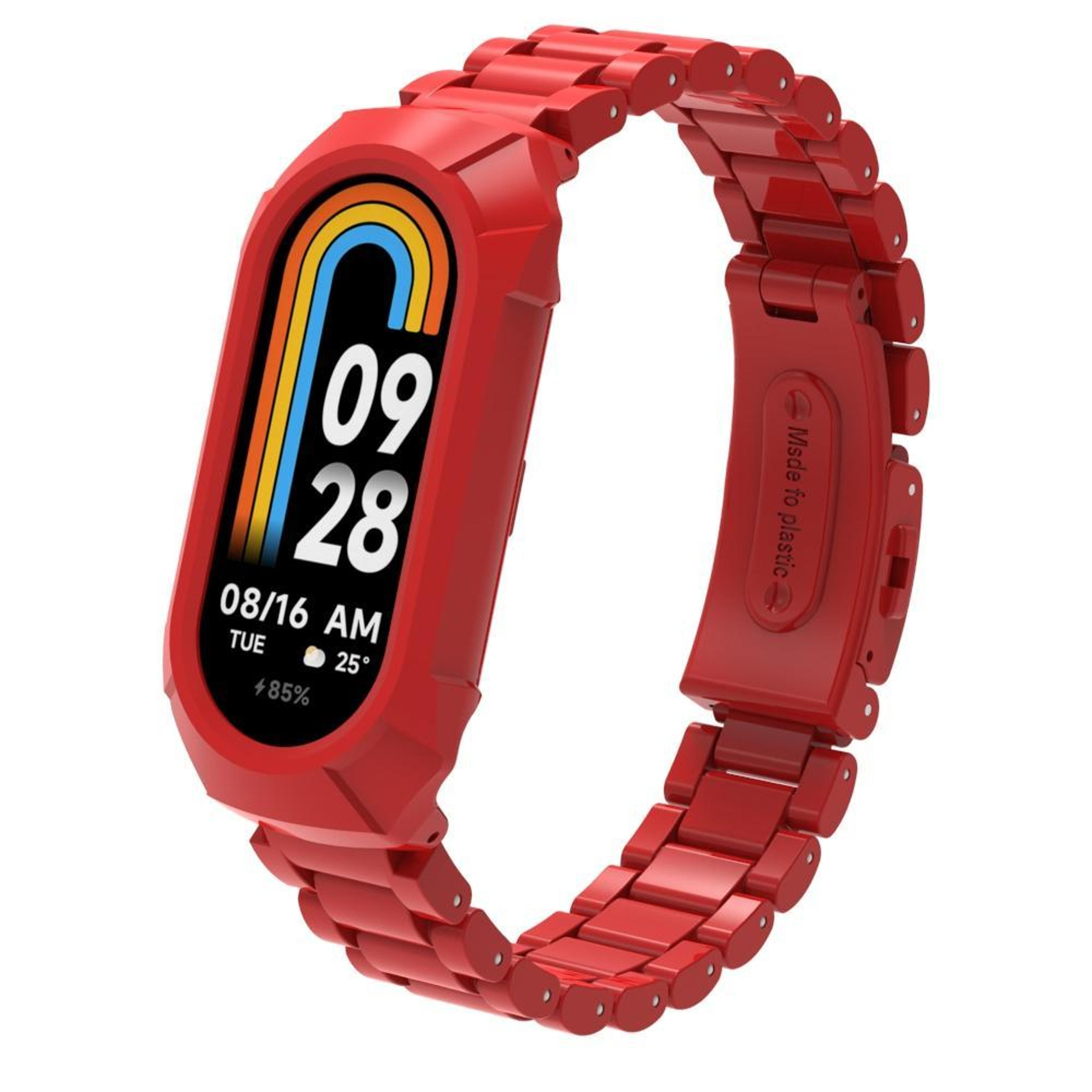 xiaomi smart band 9 8 replacement watch band integrated three bead watch strap with protective frame