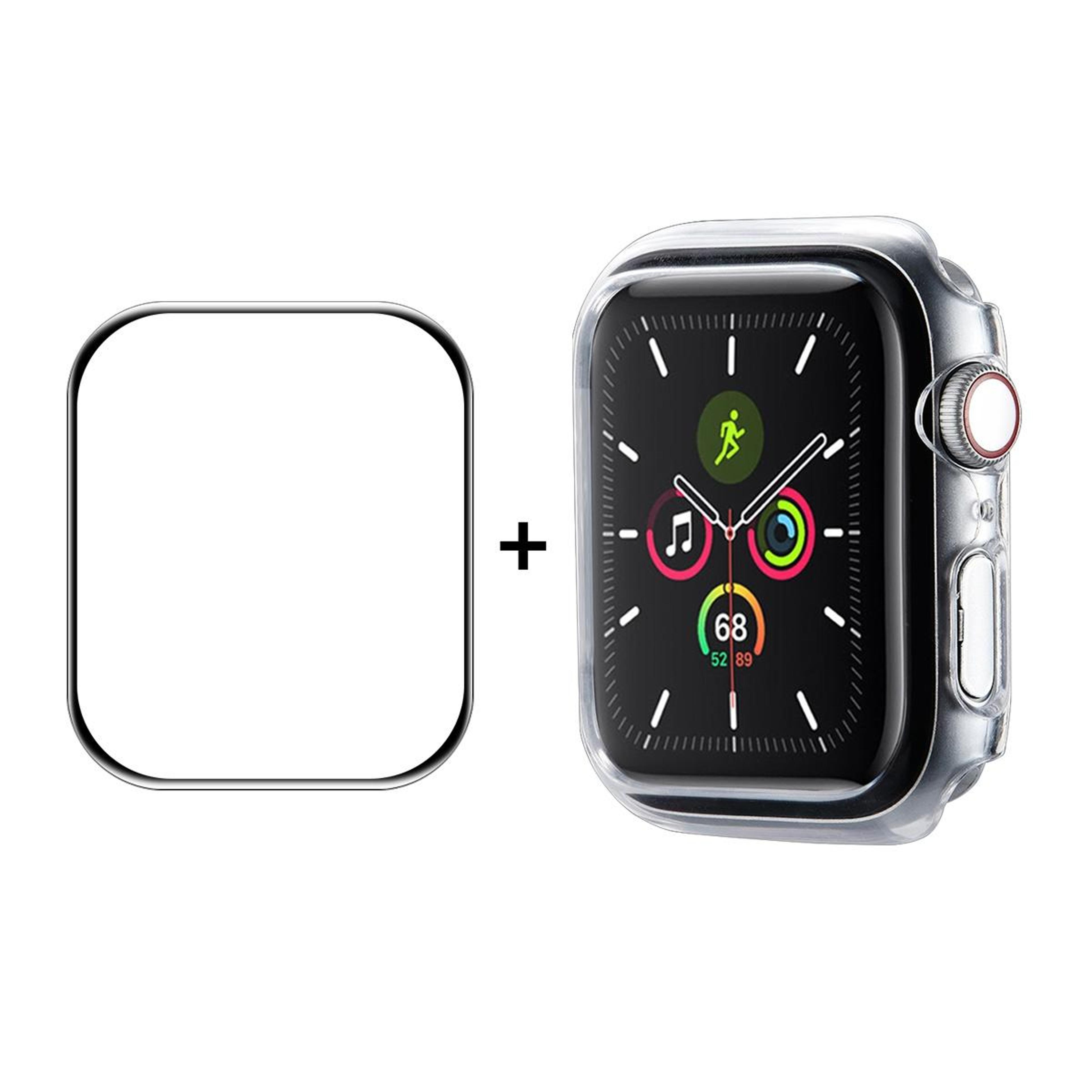 enkay hat prince apple watch screen protector with pc case full coverage for series 9 8 7 41mm