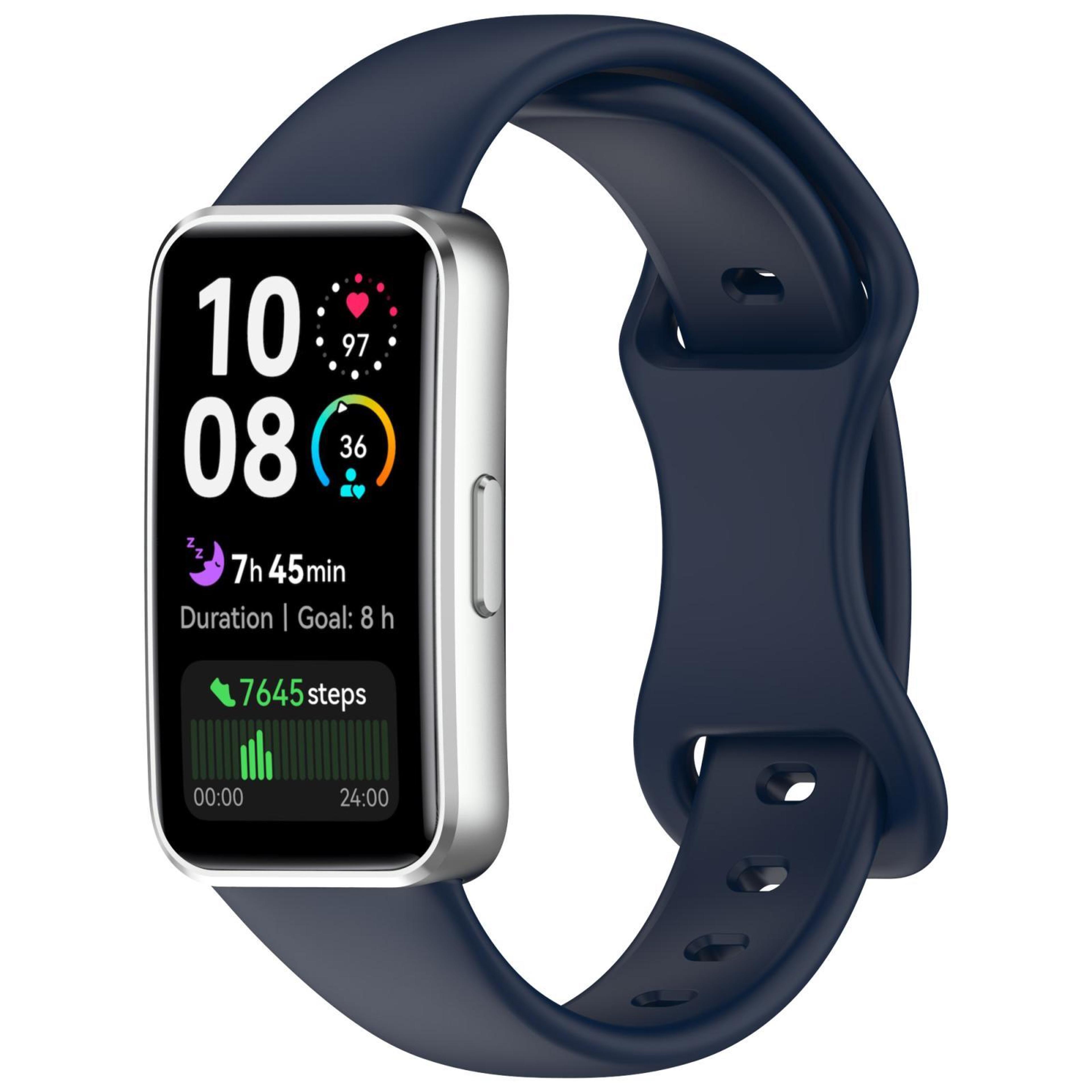 huawei band 10 silicone watch band with butterfly buckle adjustable replacement strap
