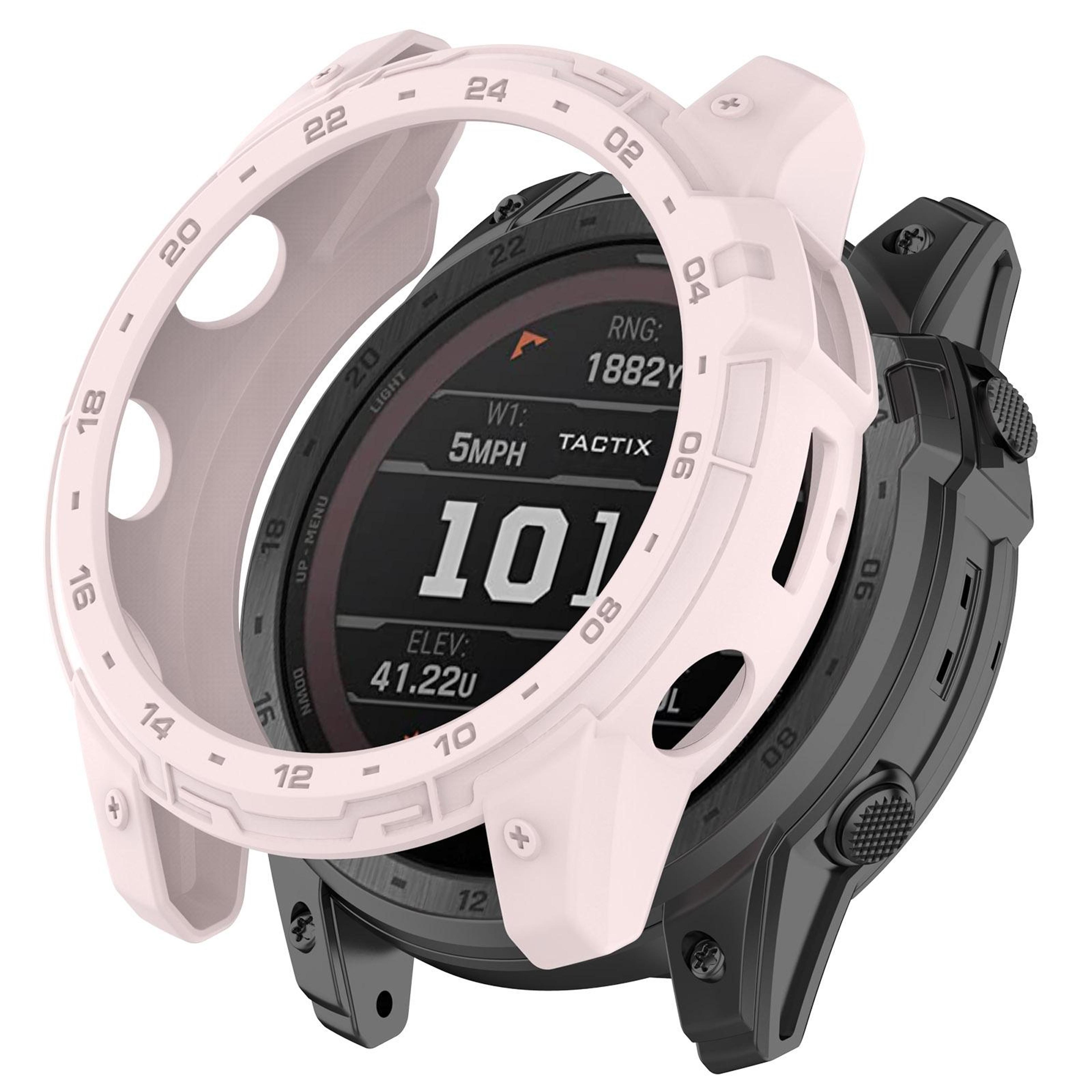 garmin tactix 7 amoled tpu watch case armor hollow shockproof protective cover
