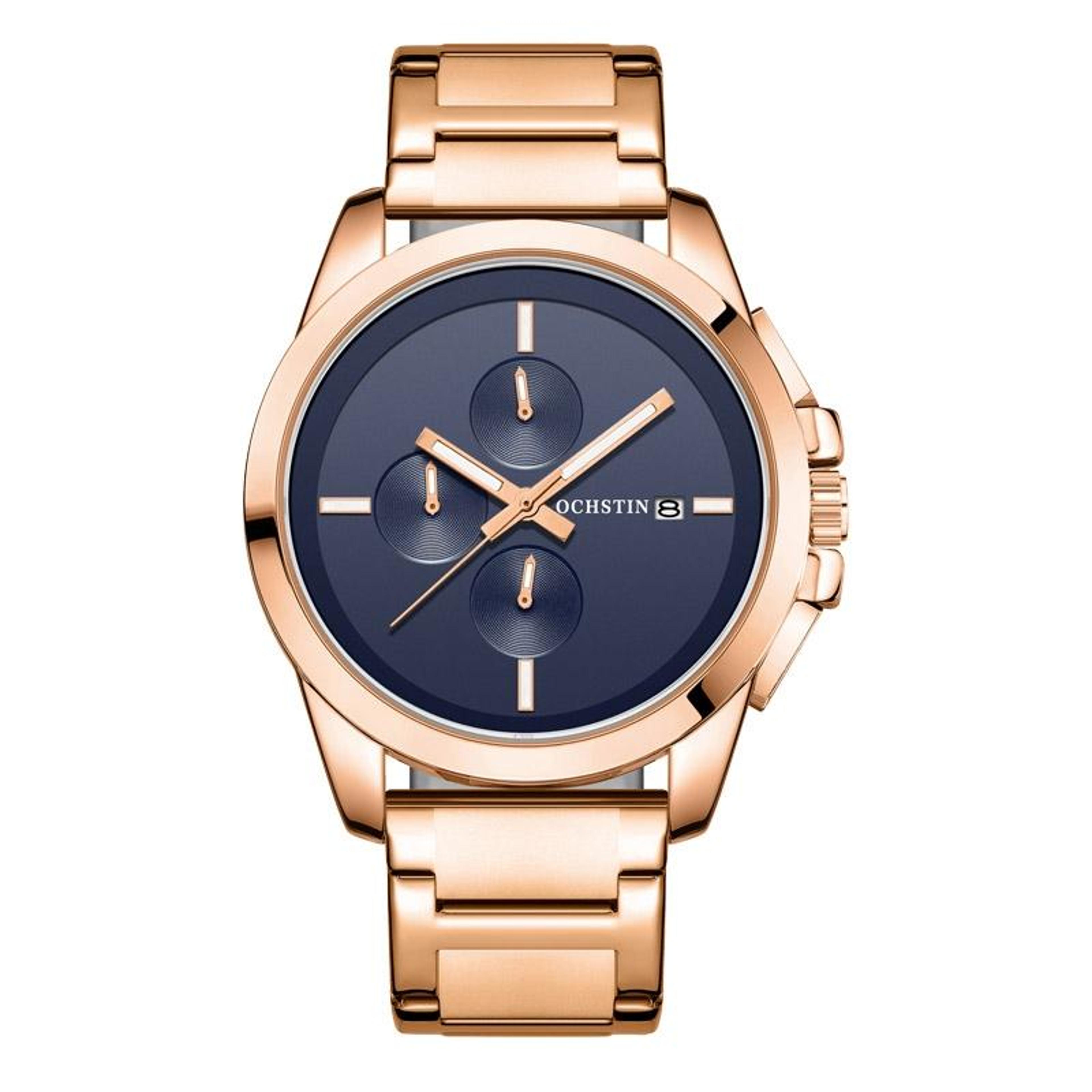 ochstin 6059c mens quartz watch multifunction stainless steel watch business wristwatch