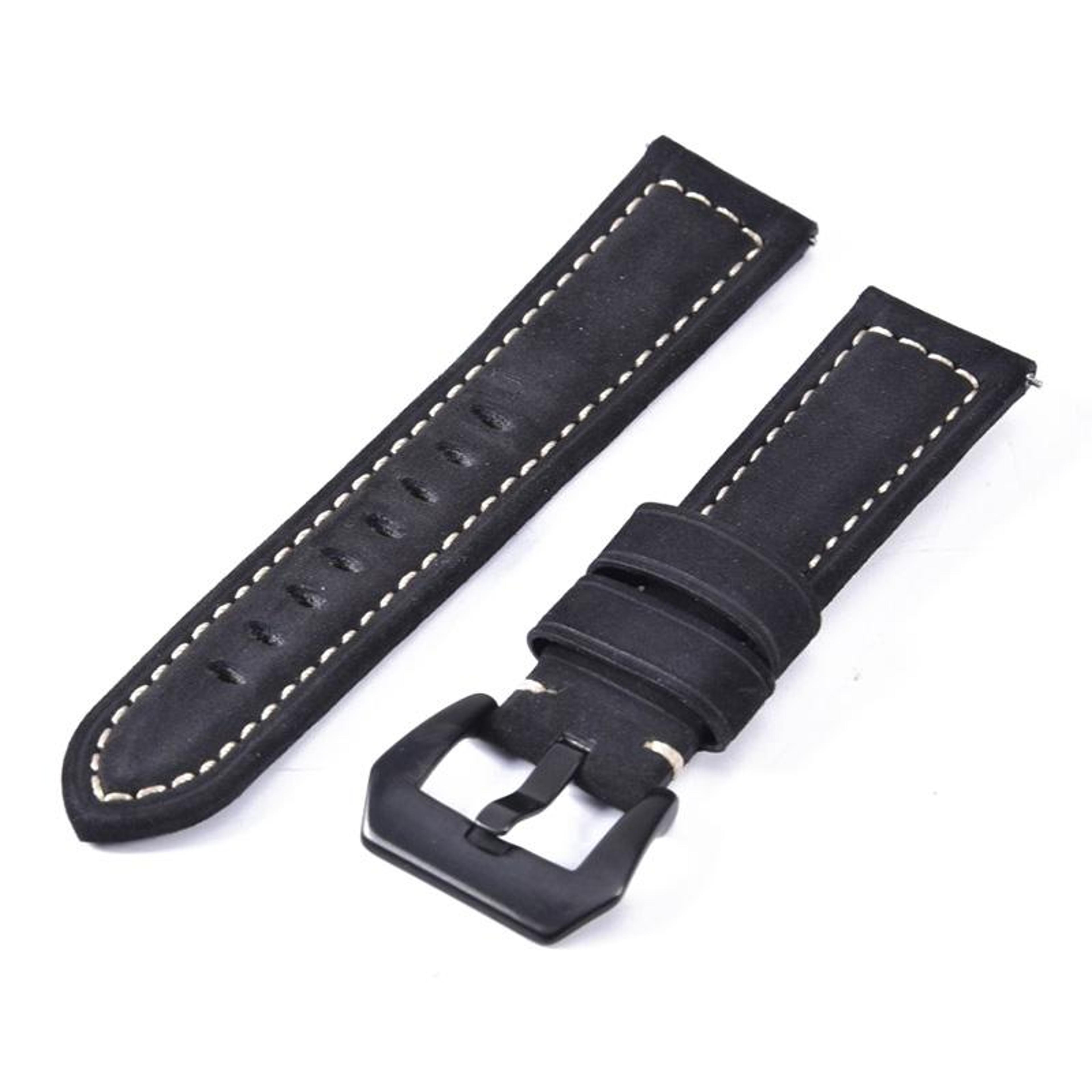 huawei watch gt leather watch band 22mm replacement strap with stainless steel buckle