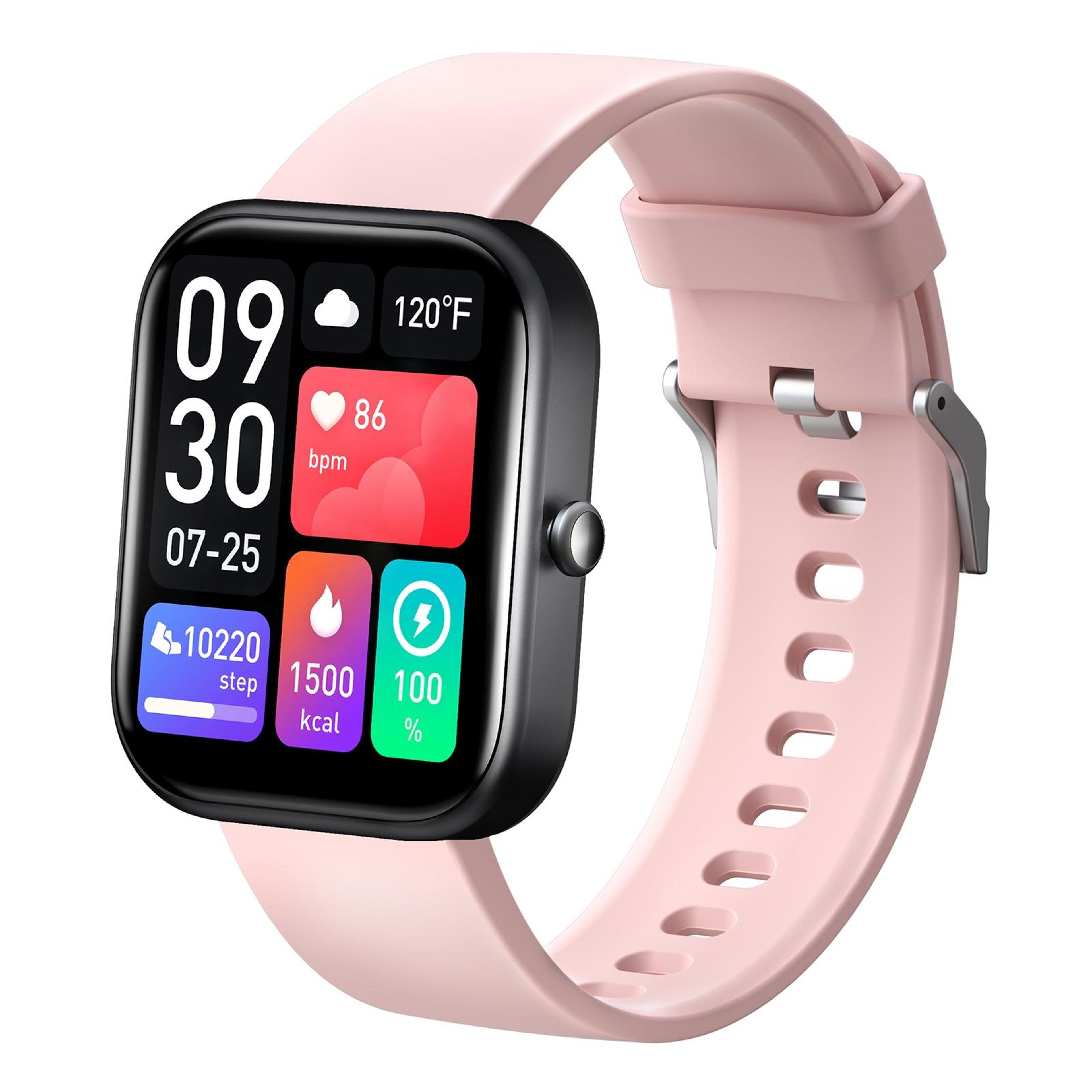 gs5 2.0 inch fitness smart watch with bluetooth calling heart rate sleep & 100 sports modes