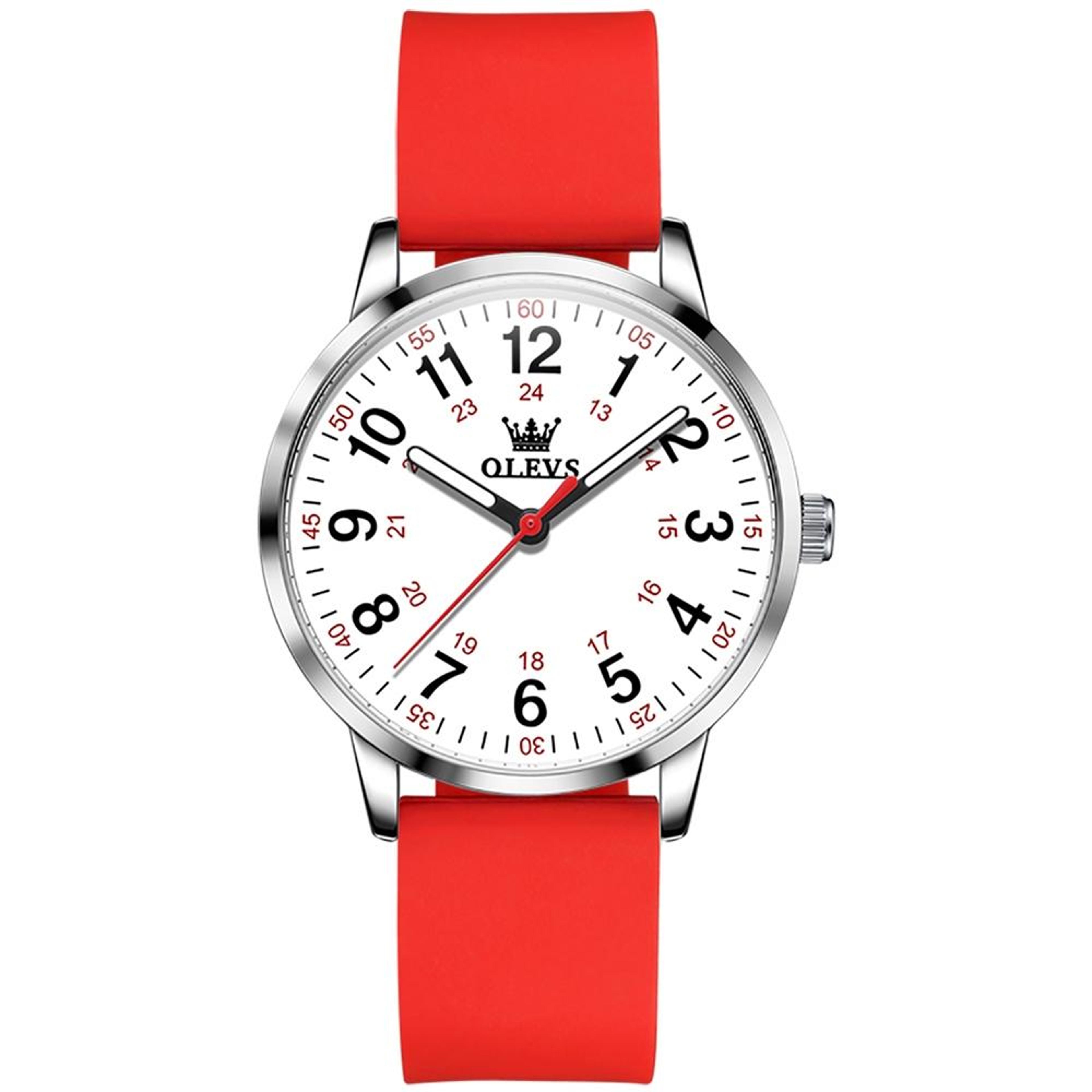 olevs 9953 womens quartz watch waterproof silicone strap watch