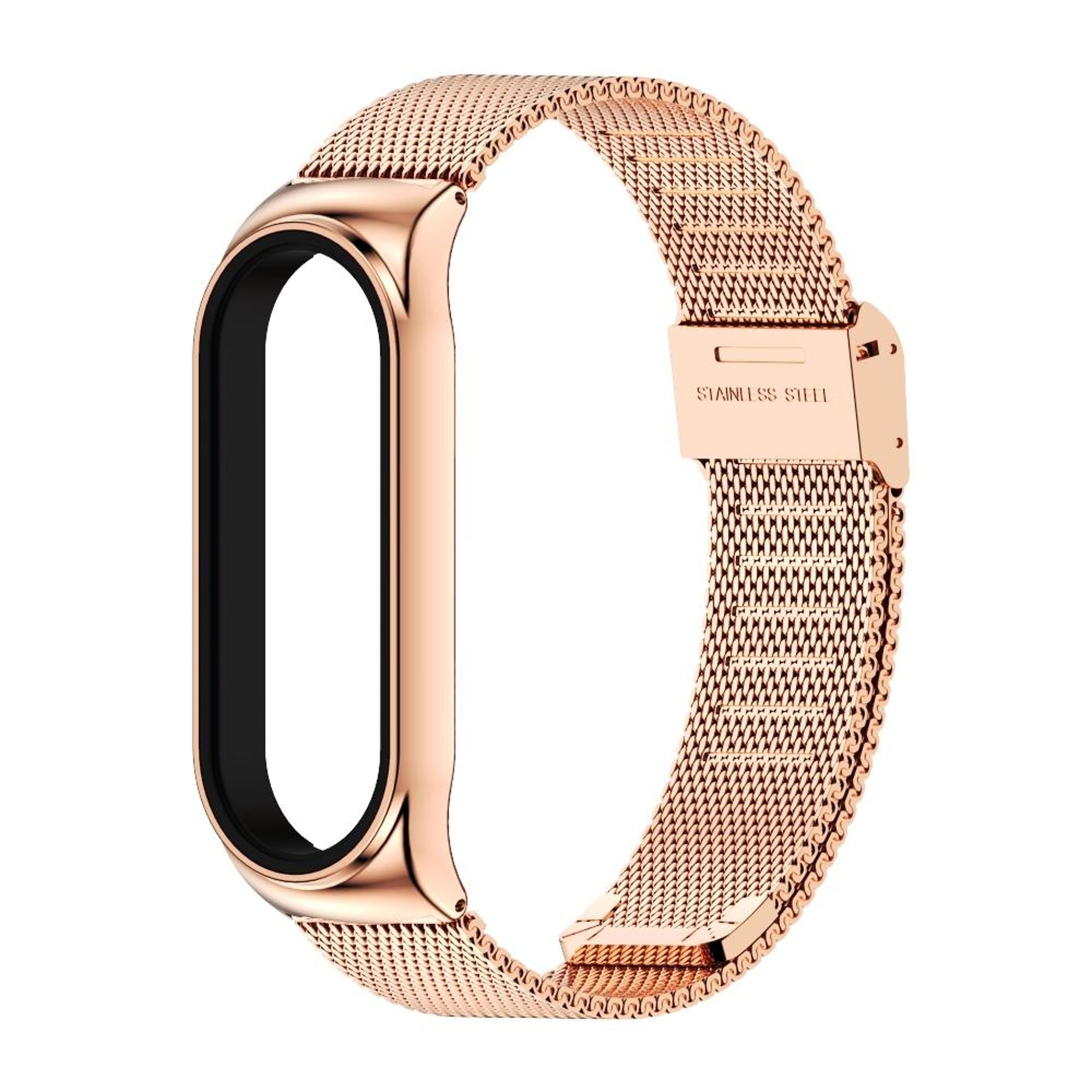 mijobs milan cs xiaomi mi band 5 metal strap with screwless buckle and protective case