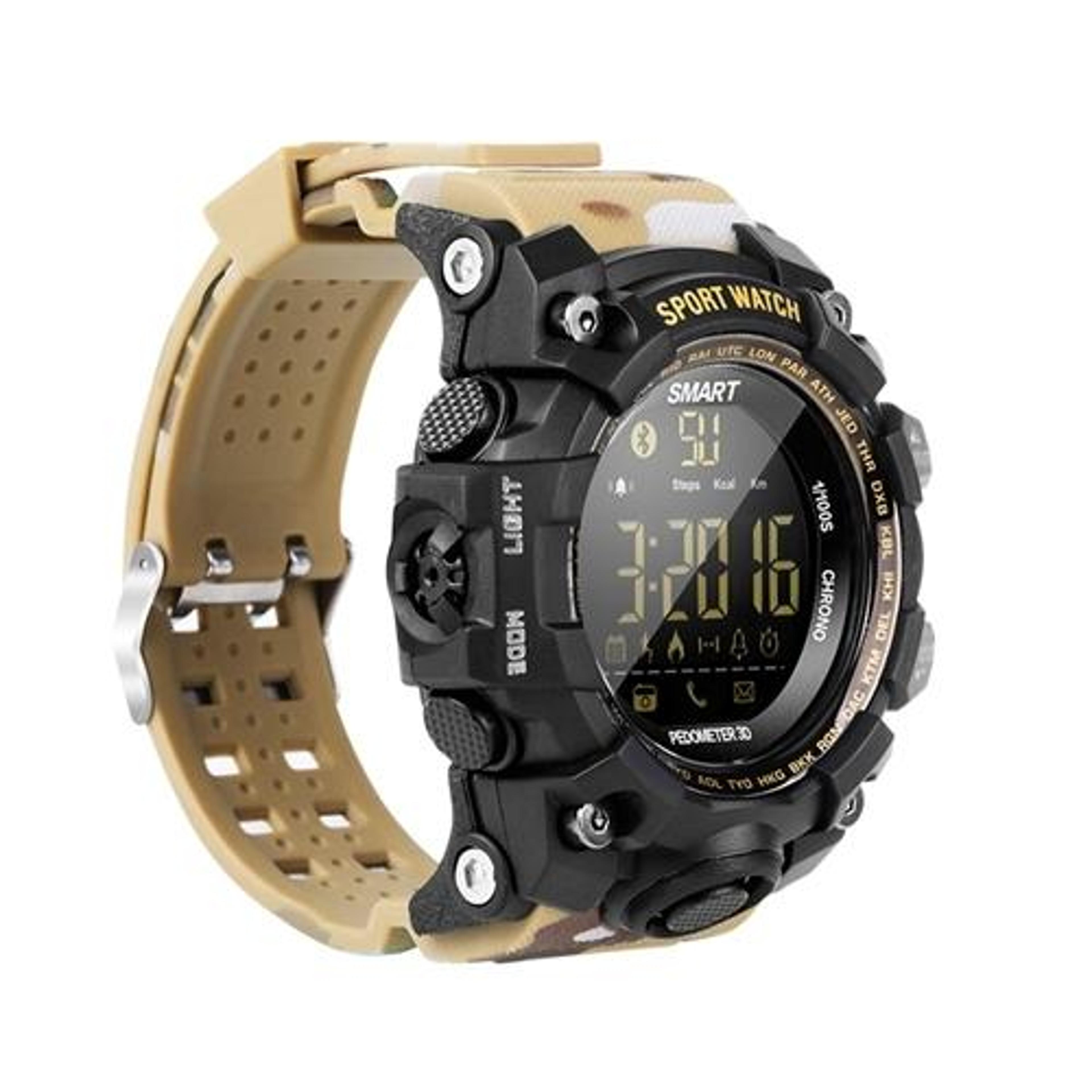 ex16s outdoor smart watch 5atm waterproof bluetooth sports watch with long battery life