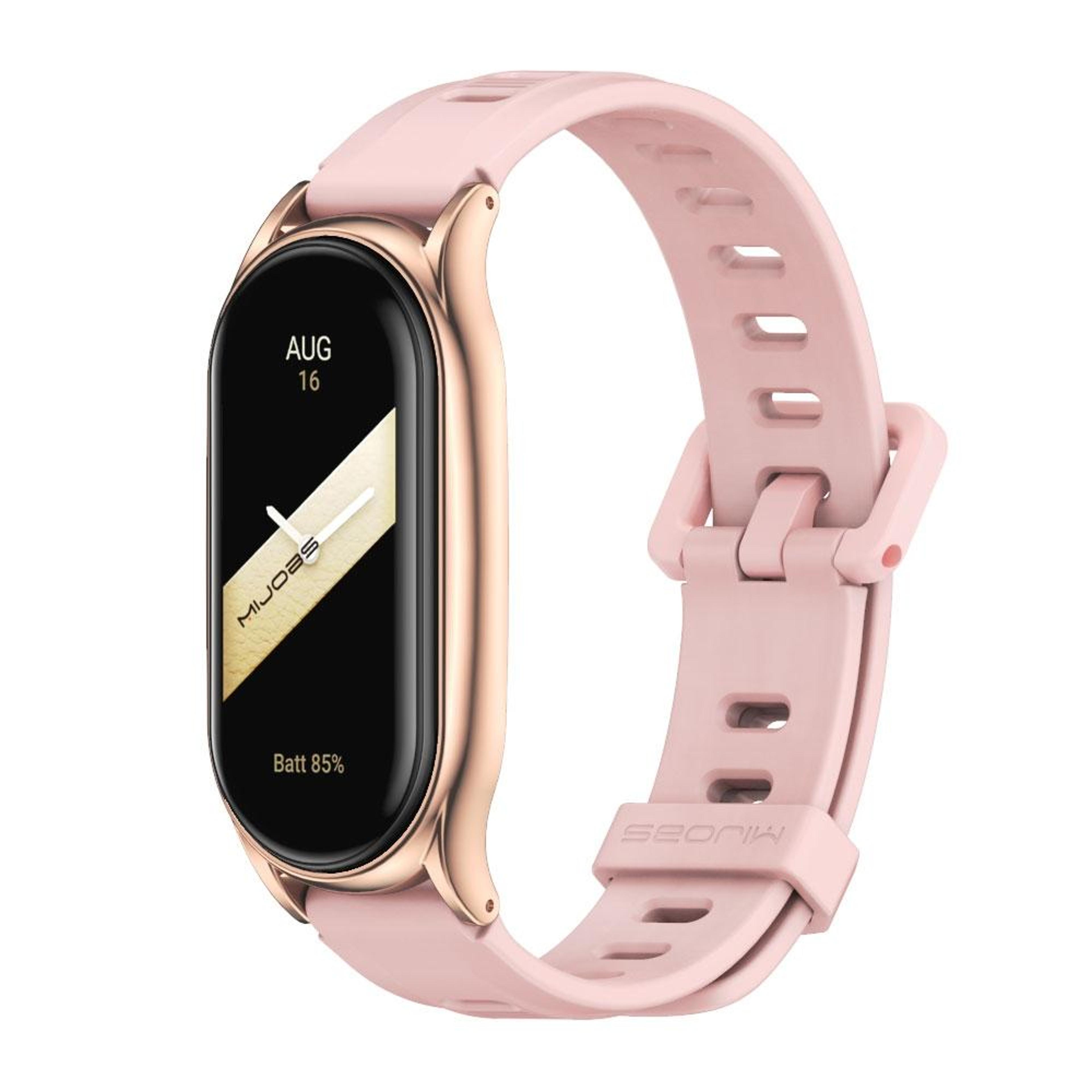 xiaomi mi band 8 silicone watch band with protective case adjustable replacement strap
