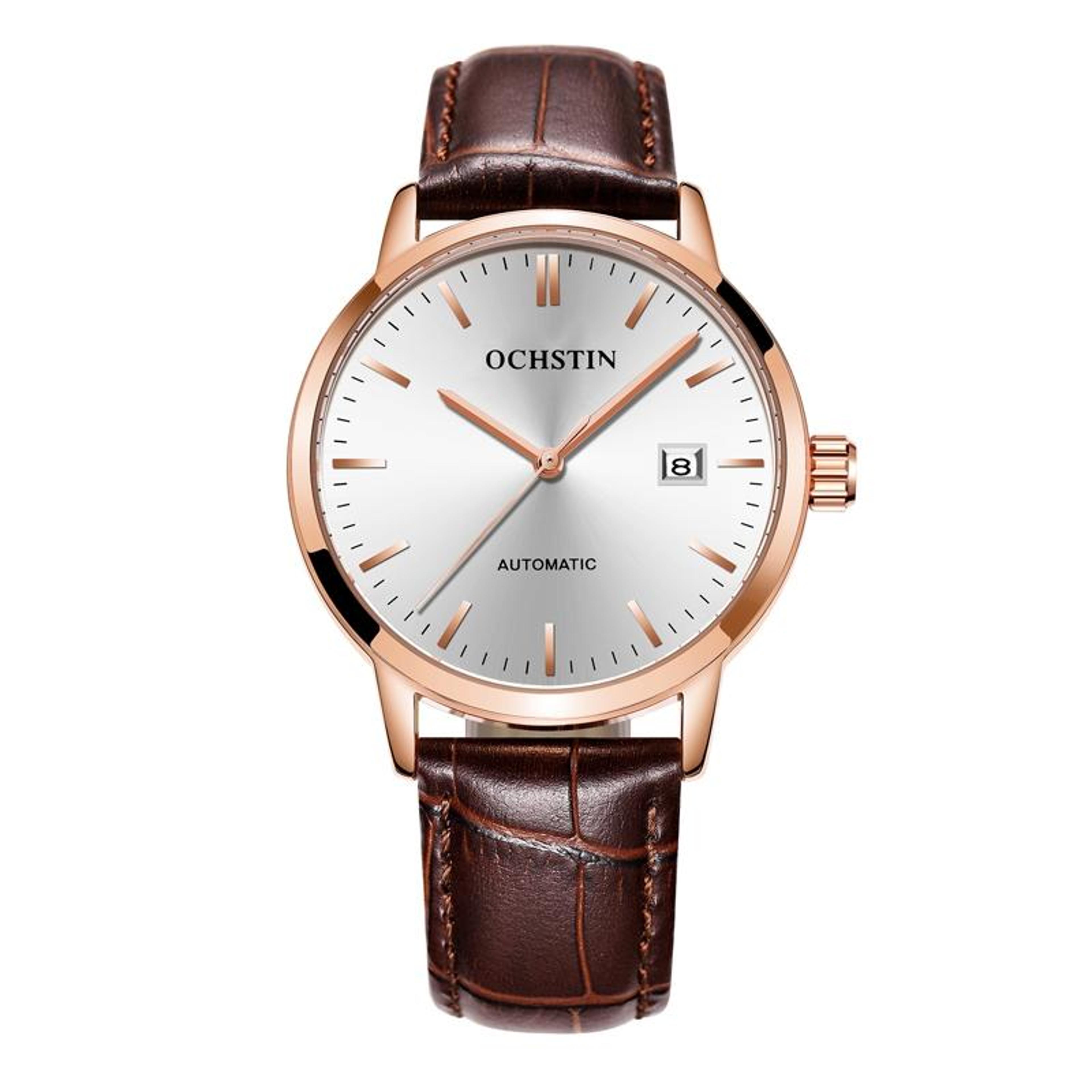 ochstin 62025c master series automatic mechanical watch genuine leather mens dress watch