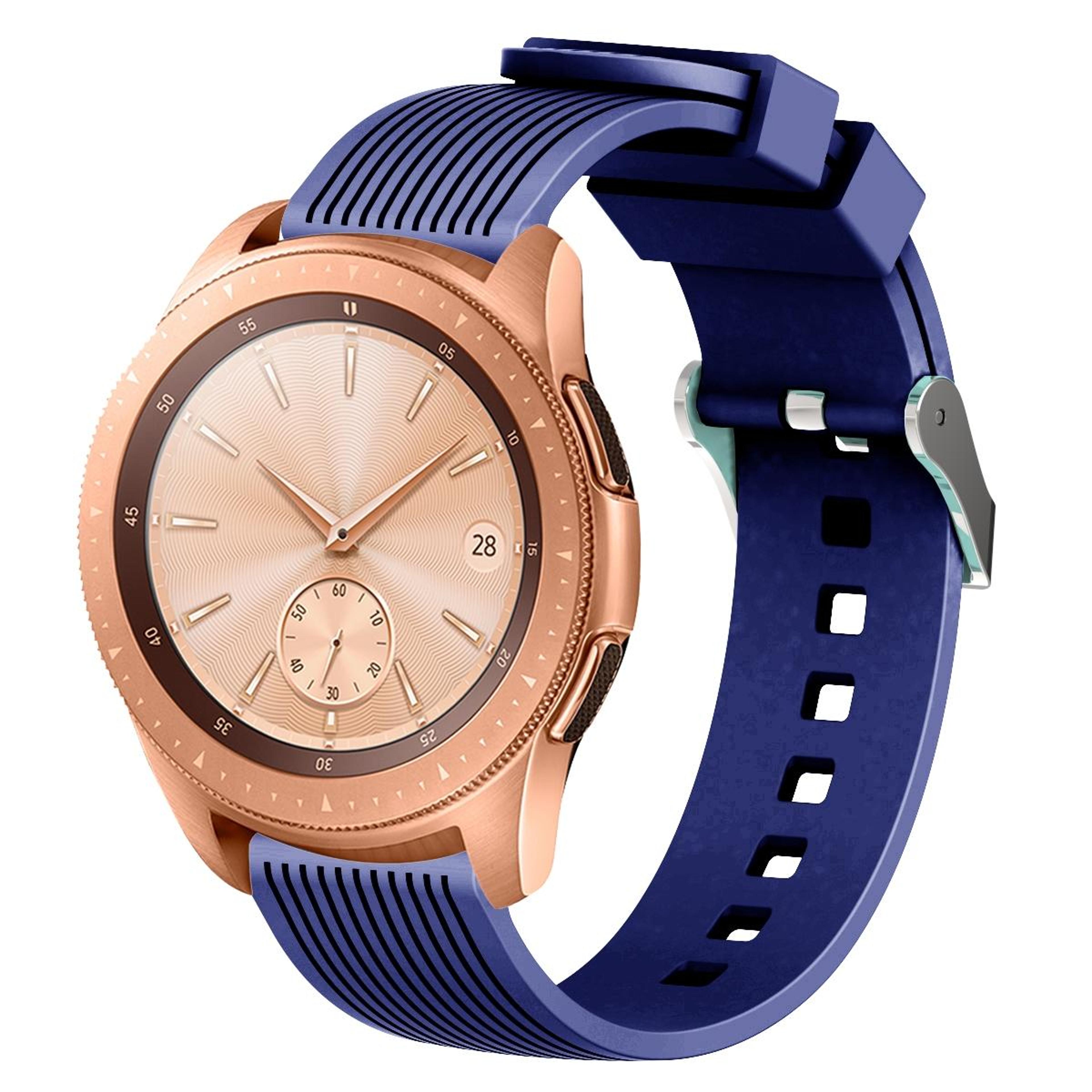 samsung galaxy watch 5 silicone watch band 20mm vertical grain adjustable replacement strap