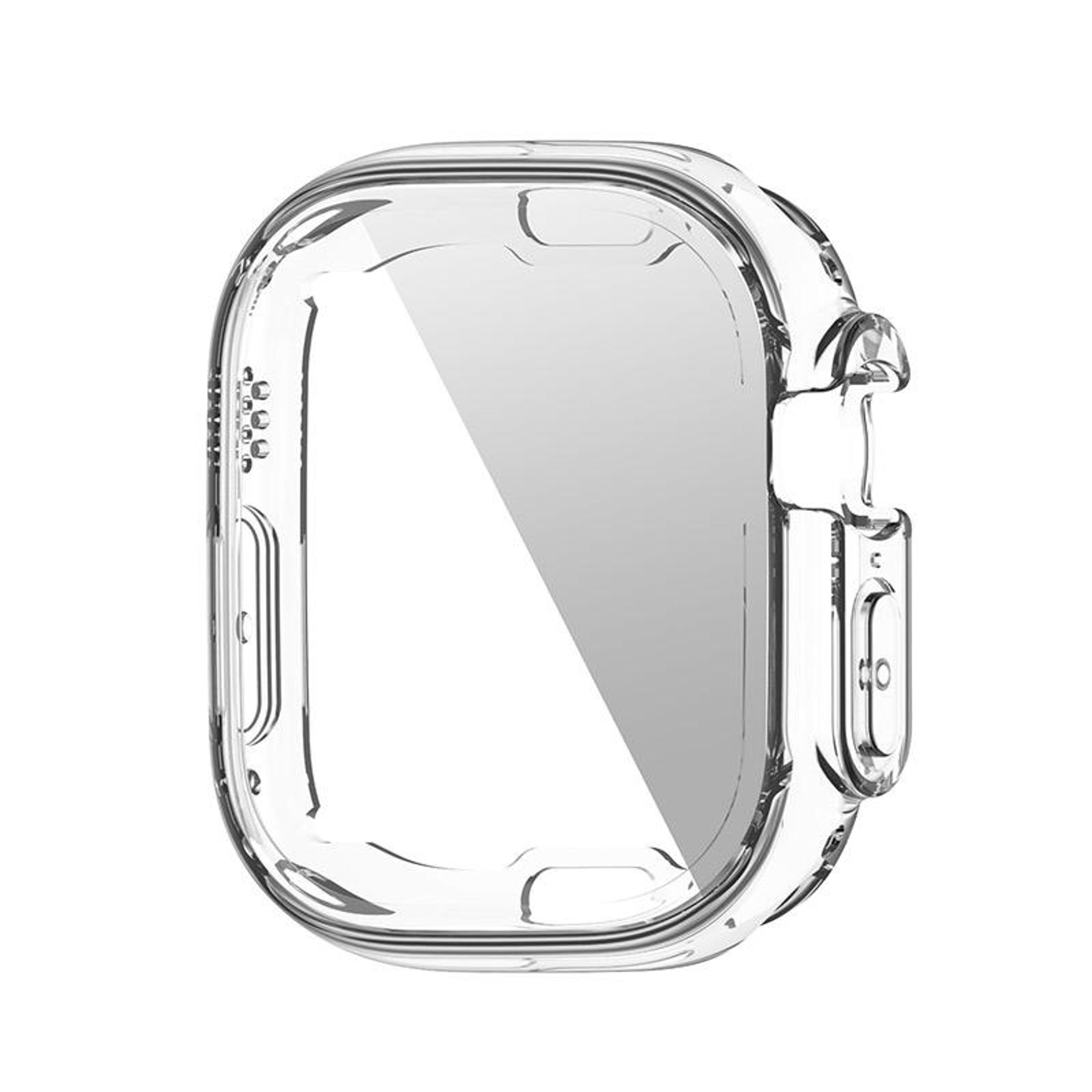 enkay apple watch ultra case with screen protector clear tpu watch cover for ultra 3 2 1
