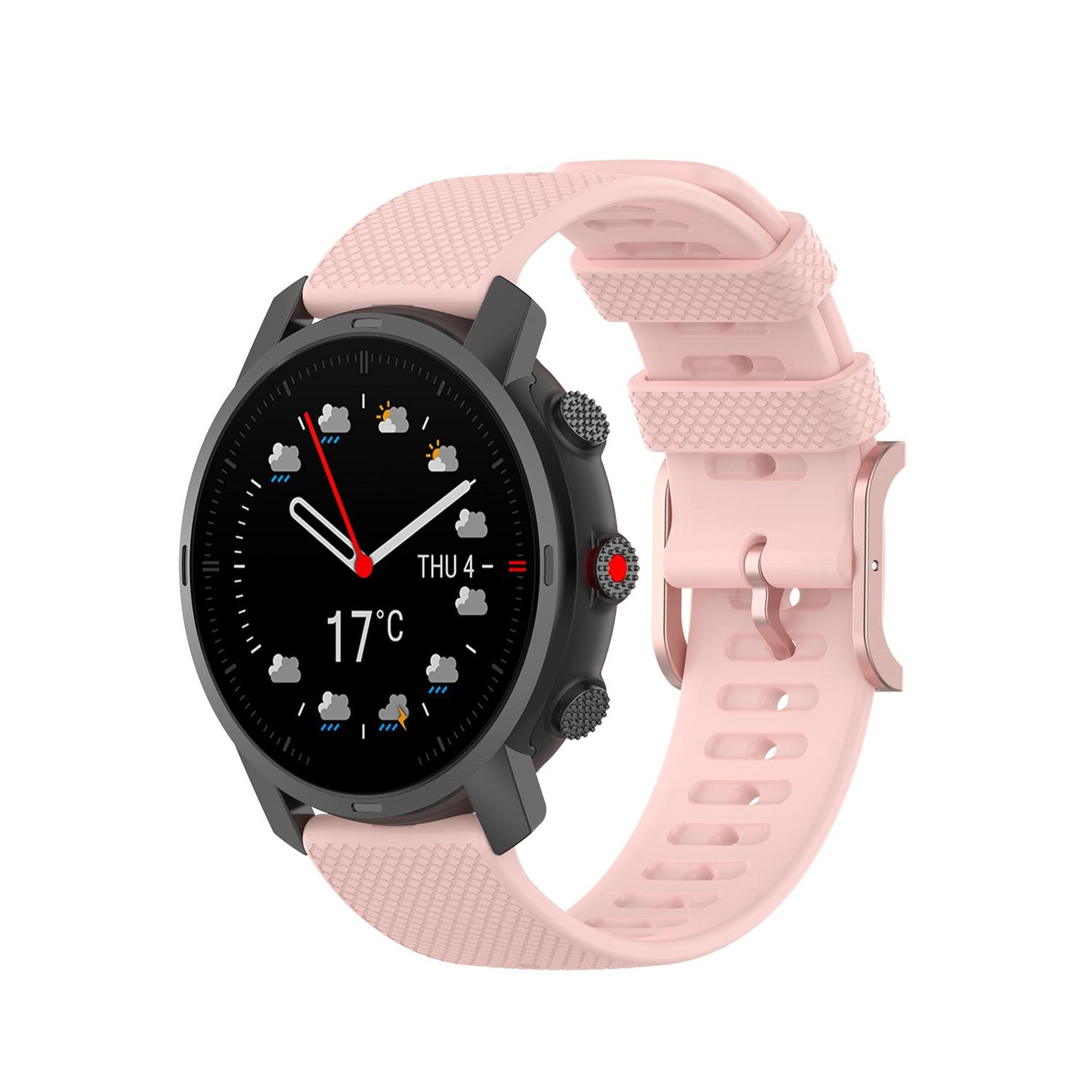 coros apex 46mm apex pro silicone watch band with rose gold buckle adjustable replacement strap