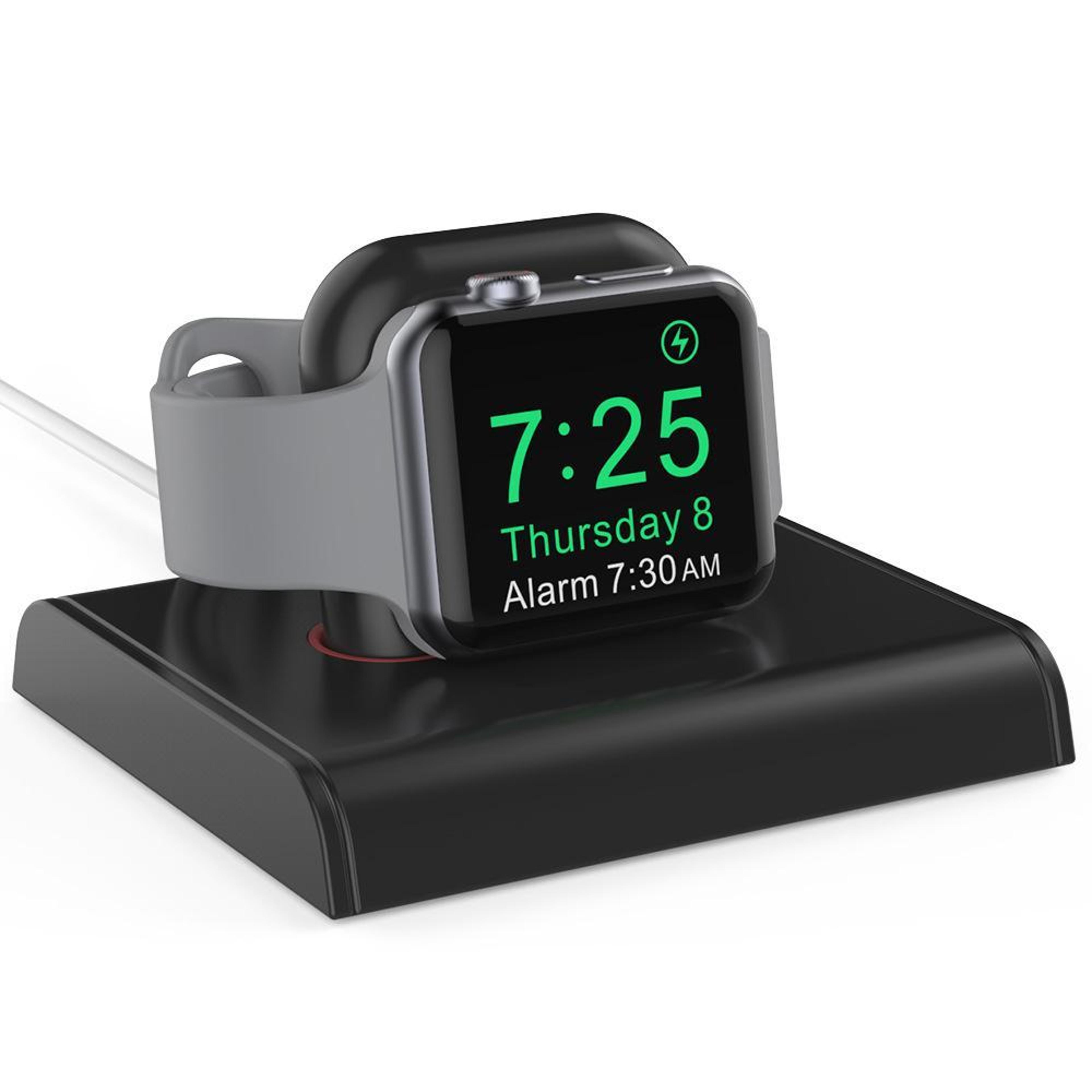 ahastyle pt117 2 in 1 apple watch charging stand and airpods holder silicone dock