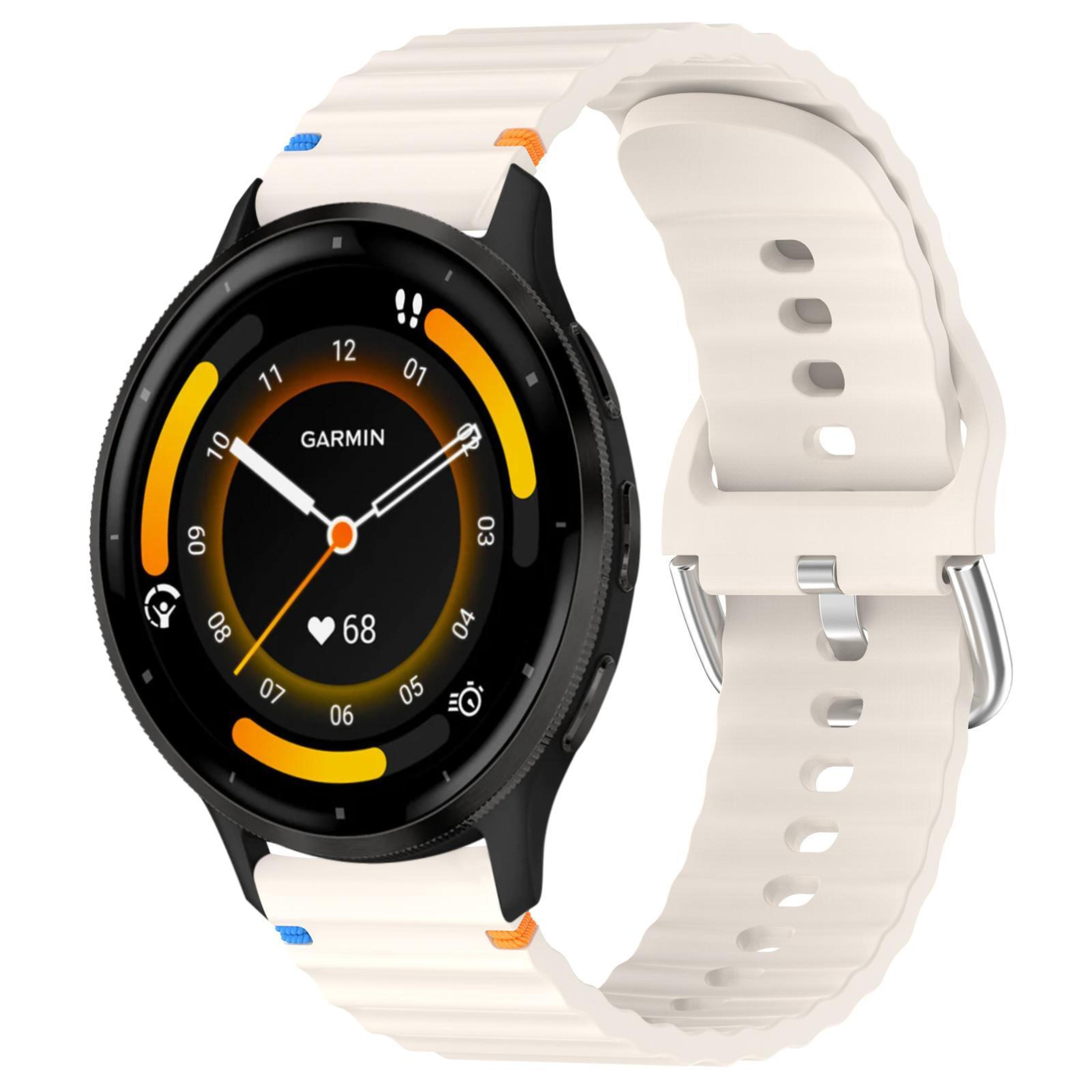 garmin venu 3 silicone watch band 22mm wavy grain quick release replacement strap