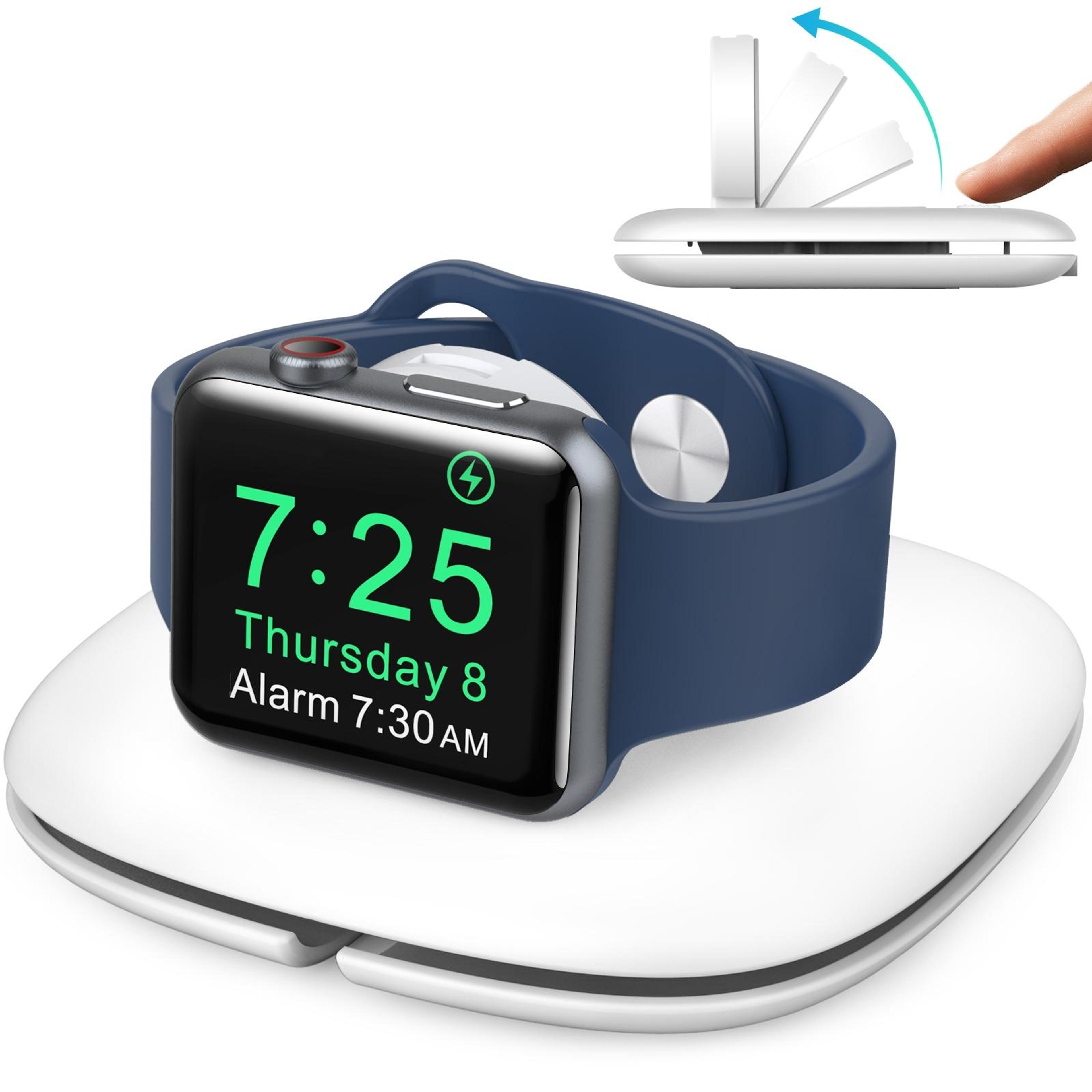 ahastyle pt126 apple watch charging stand foldable apple watch holder portable storage dock
