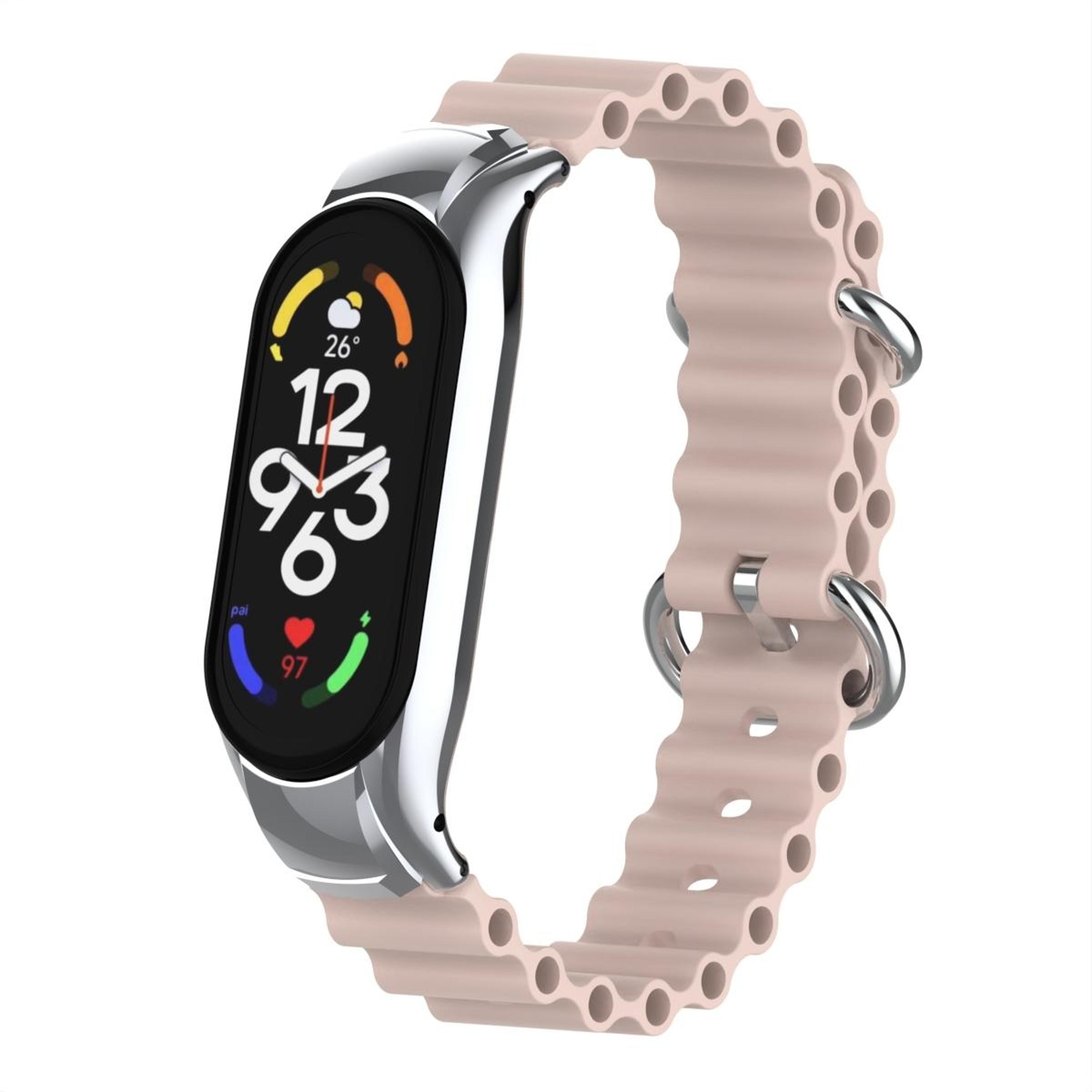 xiaomi mi band 7 silicone watch band marine breathable replacement strap