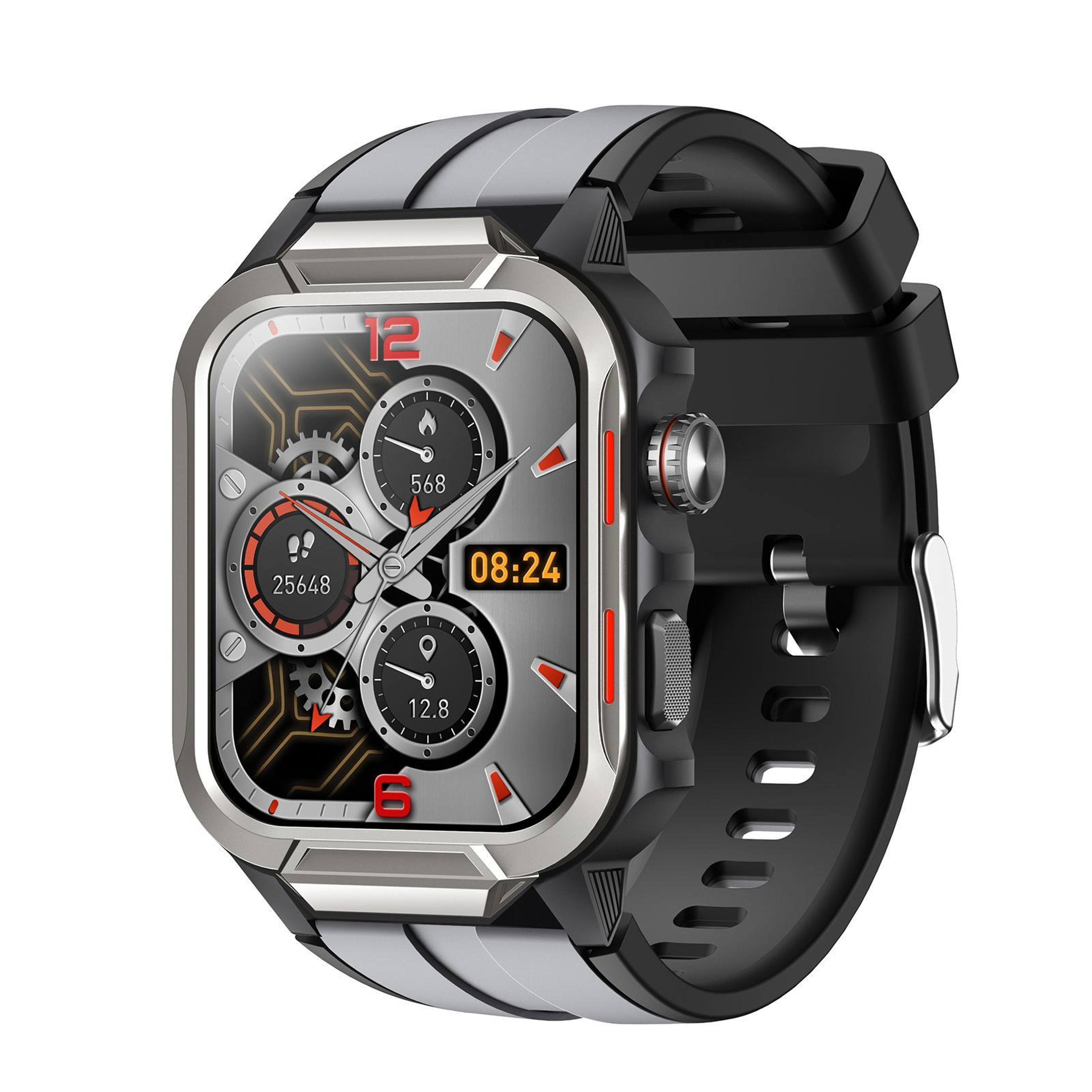 gs9 rugged smart watch 1.96 inch tft display 3atm waterproof smartwatch with bluetooth calling