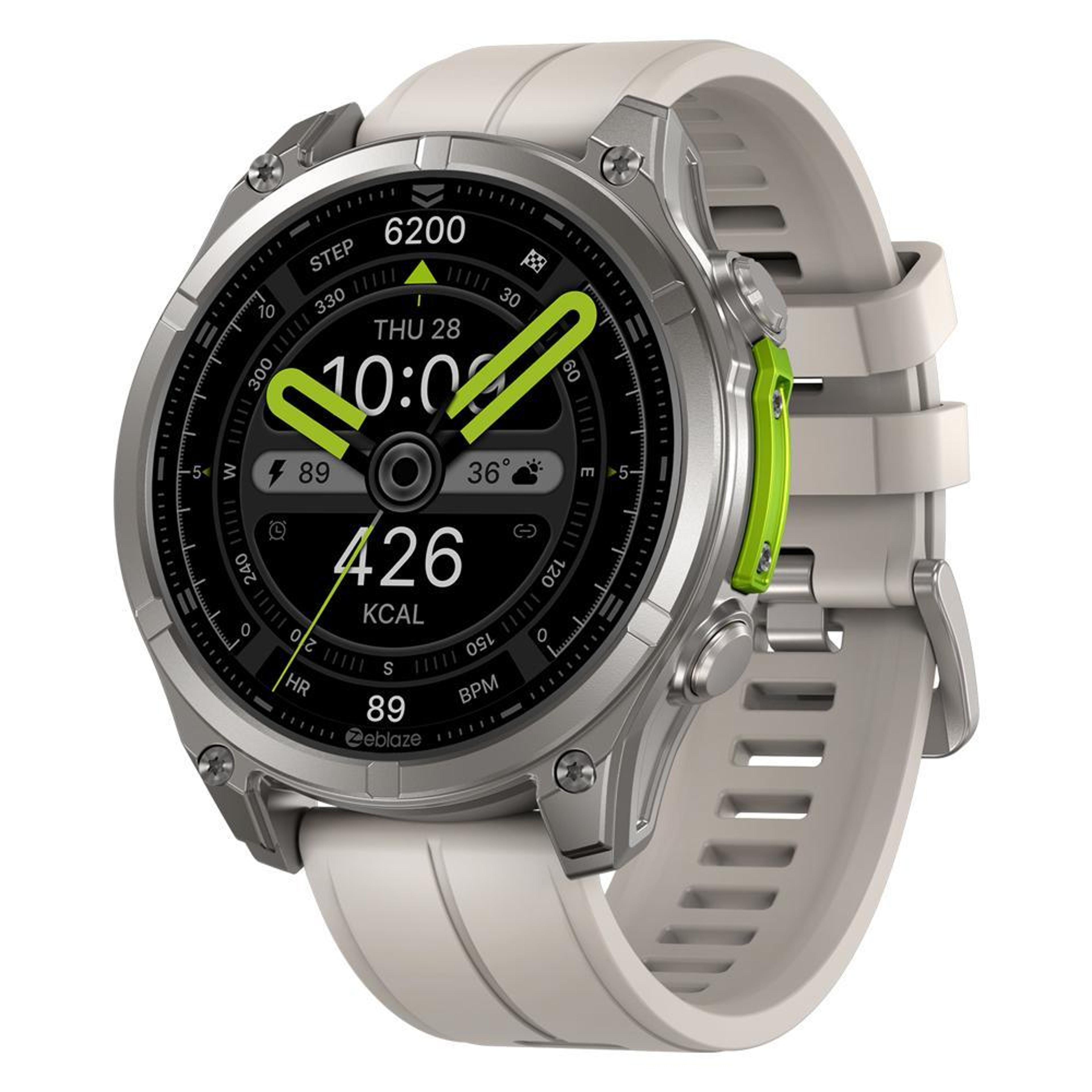 zeblaze vibe 8 rugged smartwatch with amoled display 5 atm waterproof outdoor fitness watch