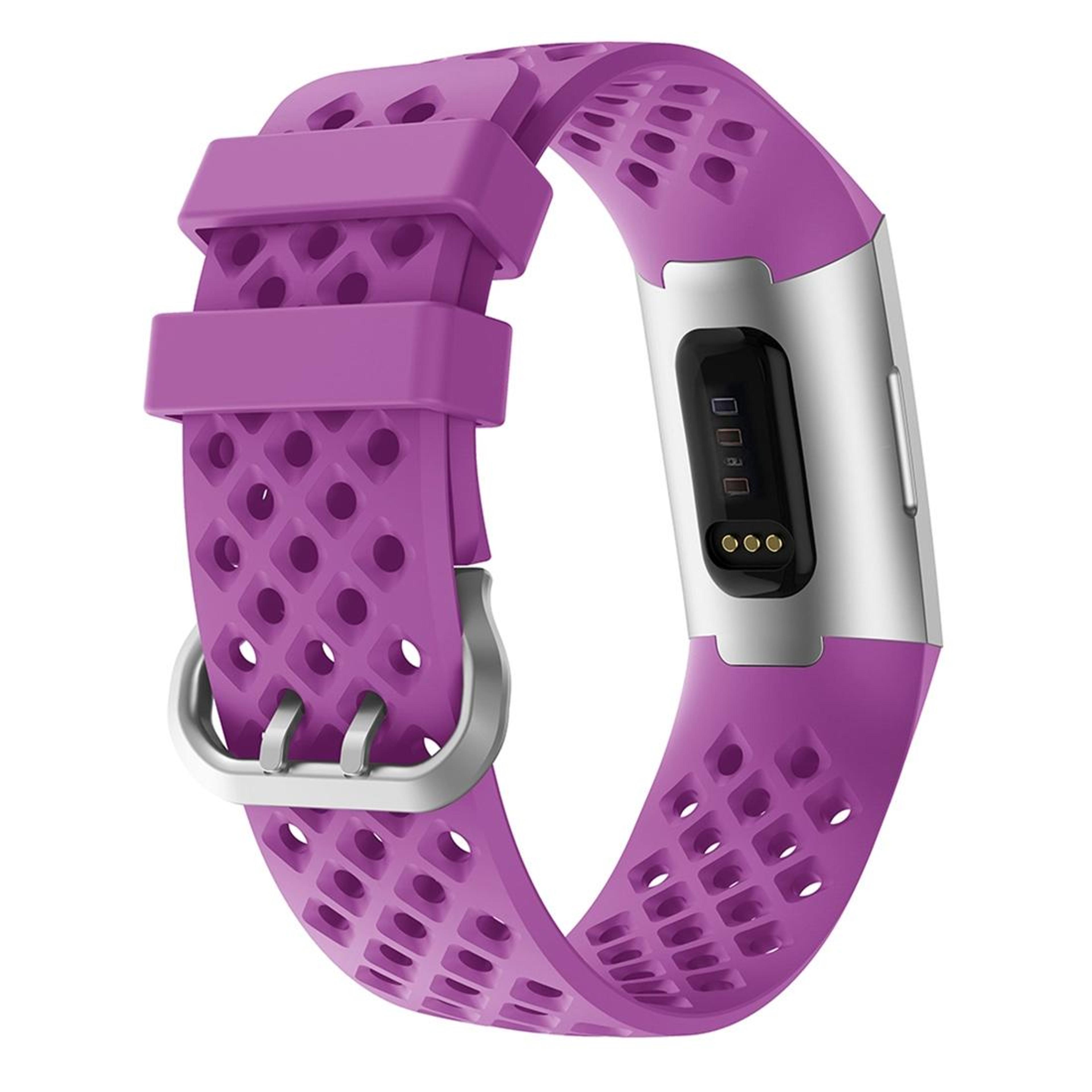fitbit charge 3 4 silicone watch band hollow square replacement strap waterproof sport wristband