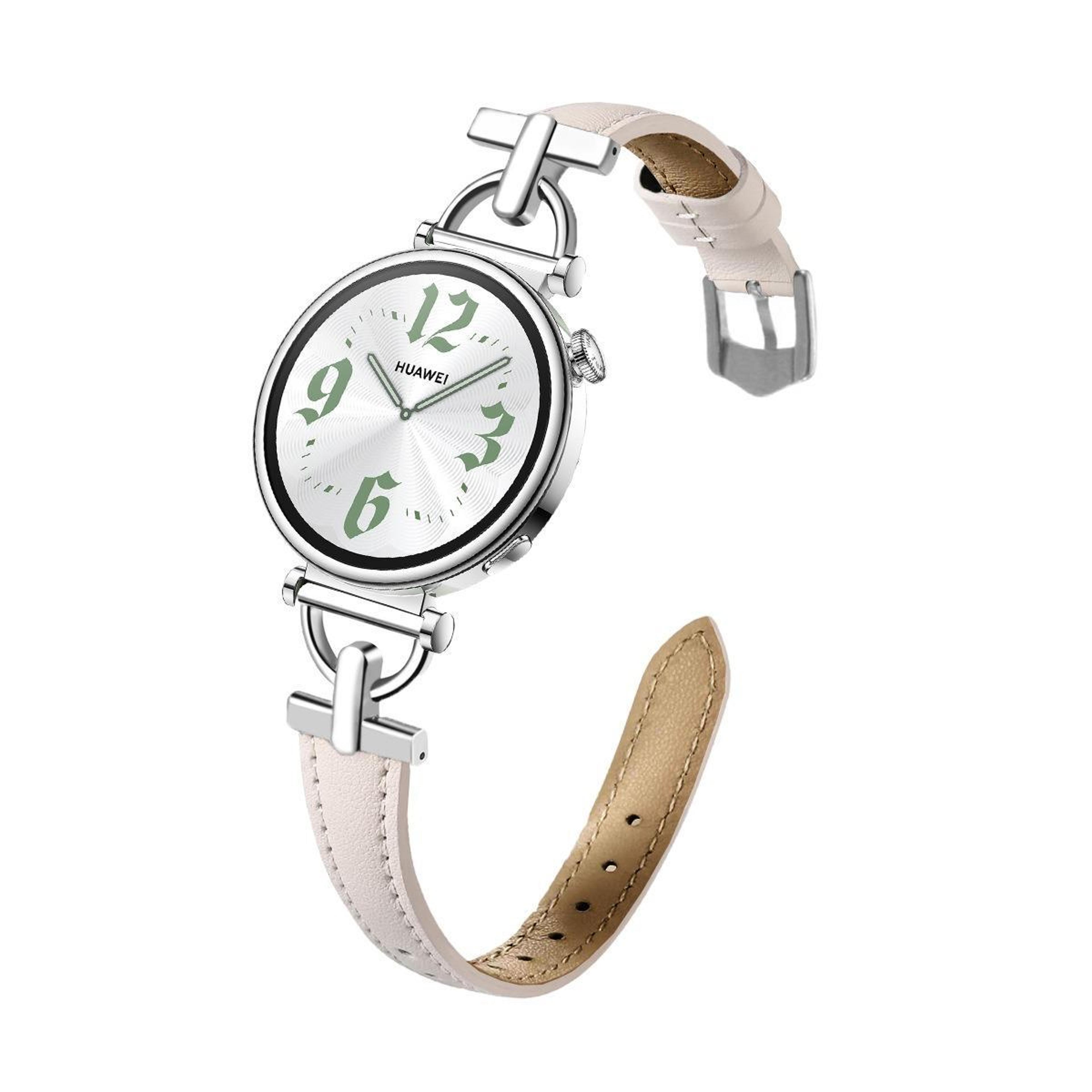 genuine leather watch band flat head d shape replacement watch strap with stainless steel buckle