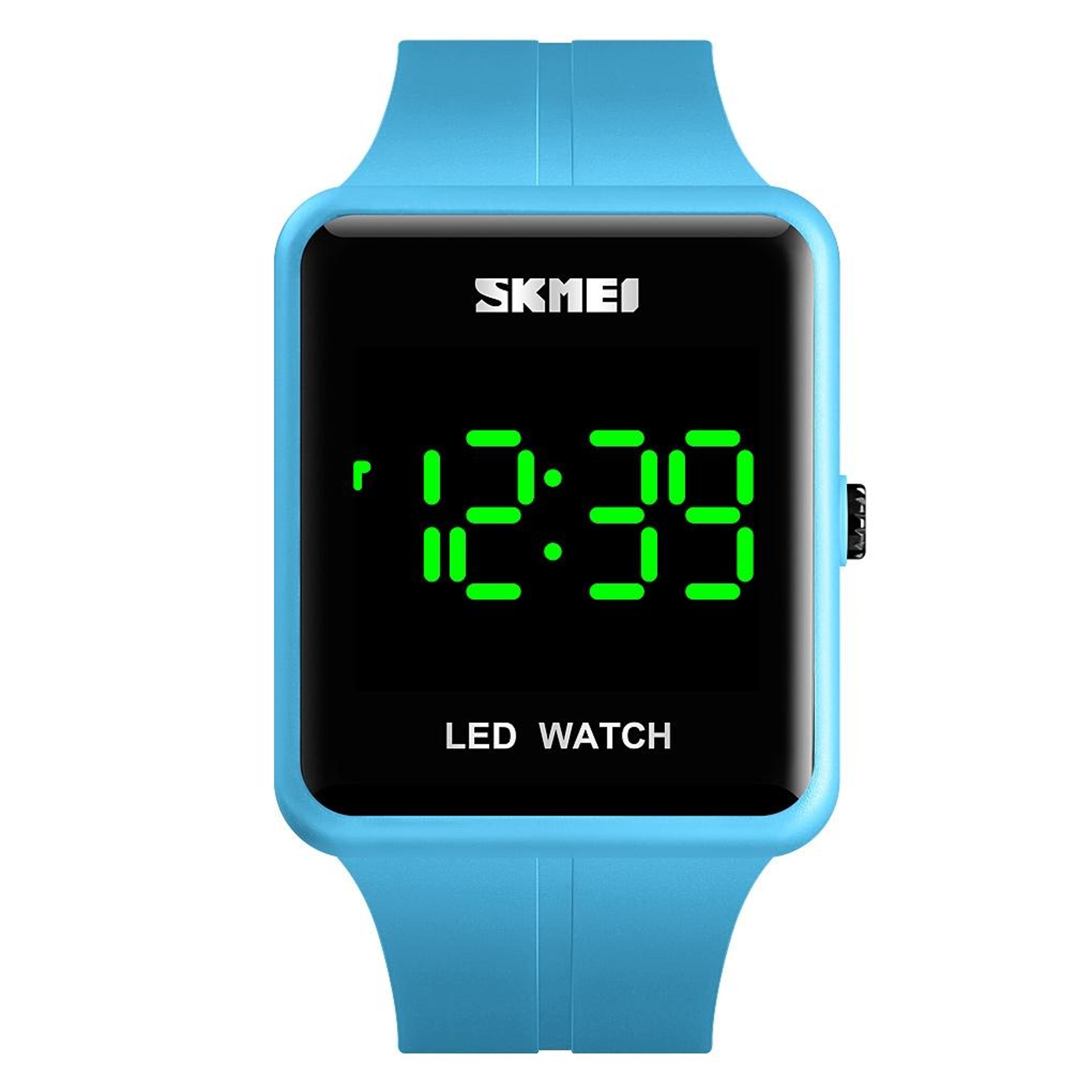 skmei 1541 led digital watch waterproof couple watch with silicone strap