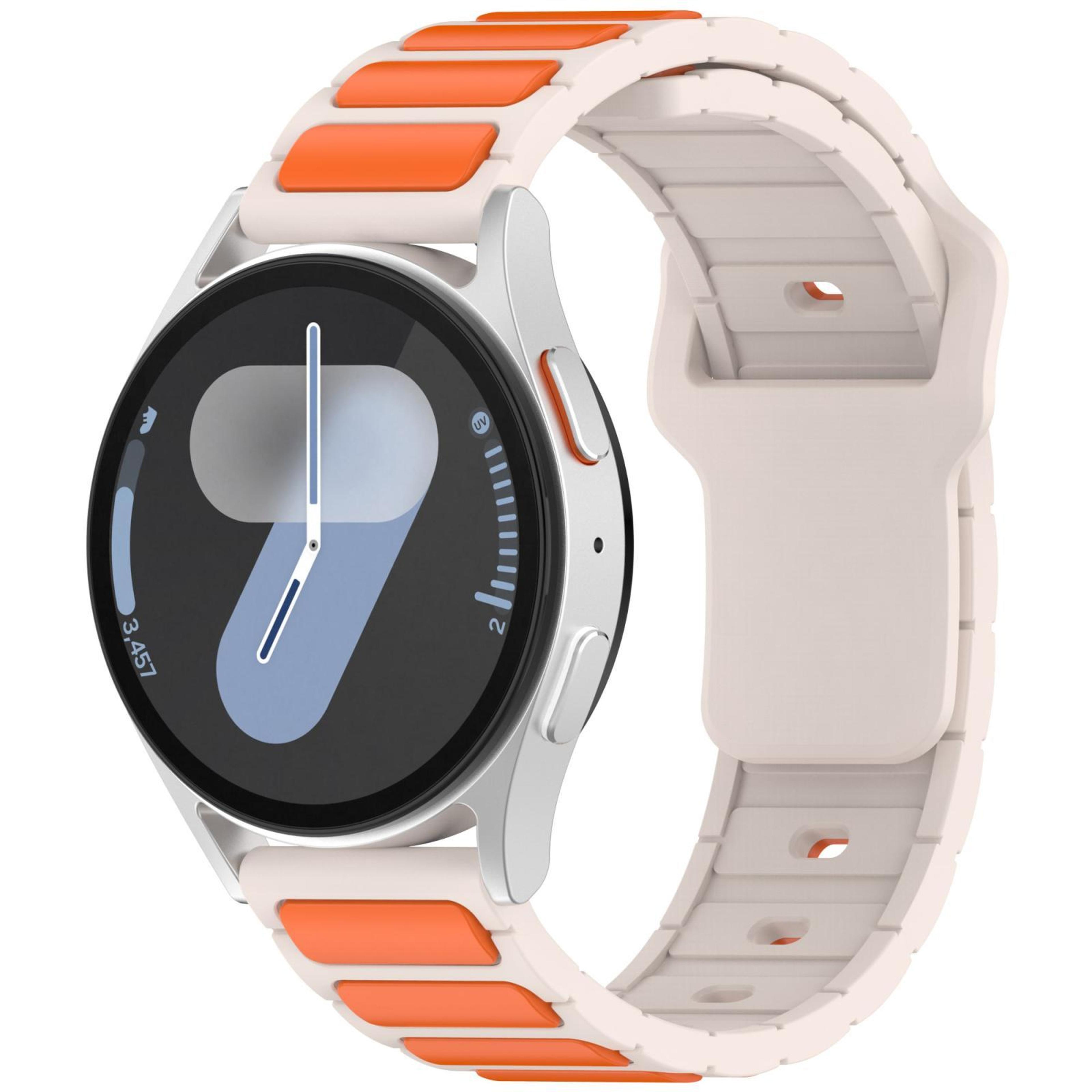 silicone watch band dual color shaped adjustable replacement watch strap