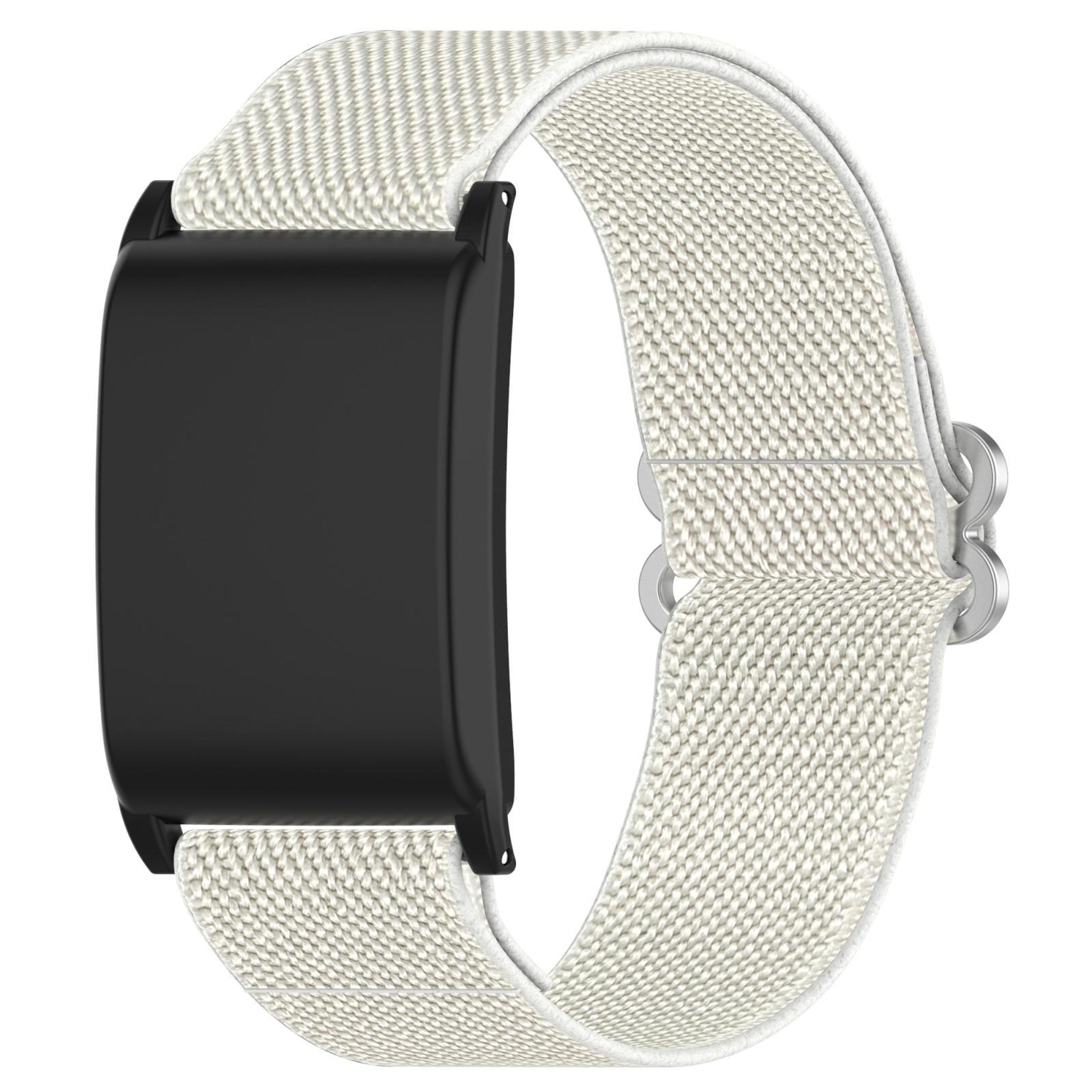 whoop 5.0 4.0 nylon watch band elastic braided replacement strap with slide buckle