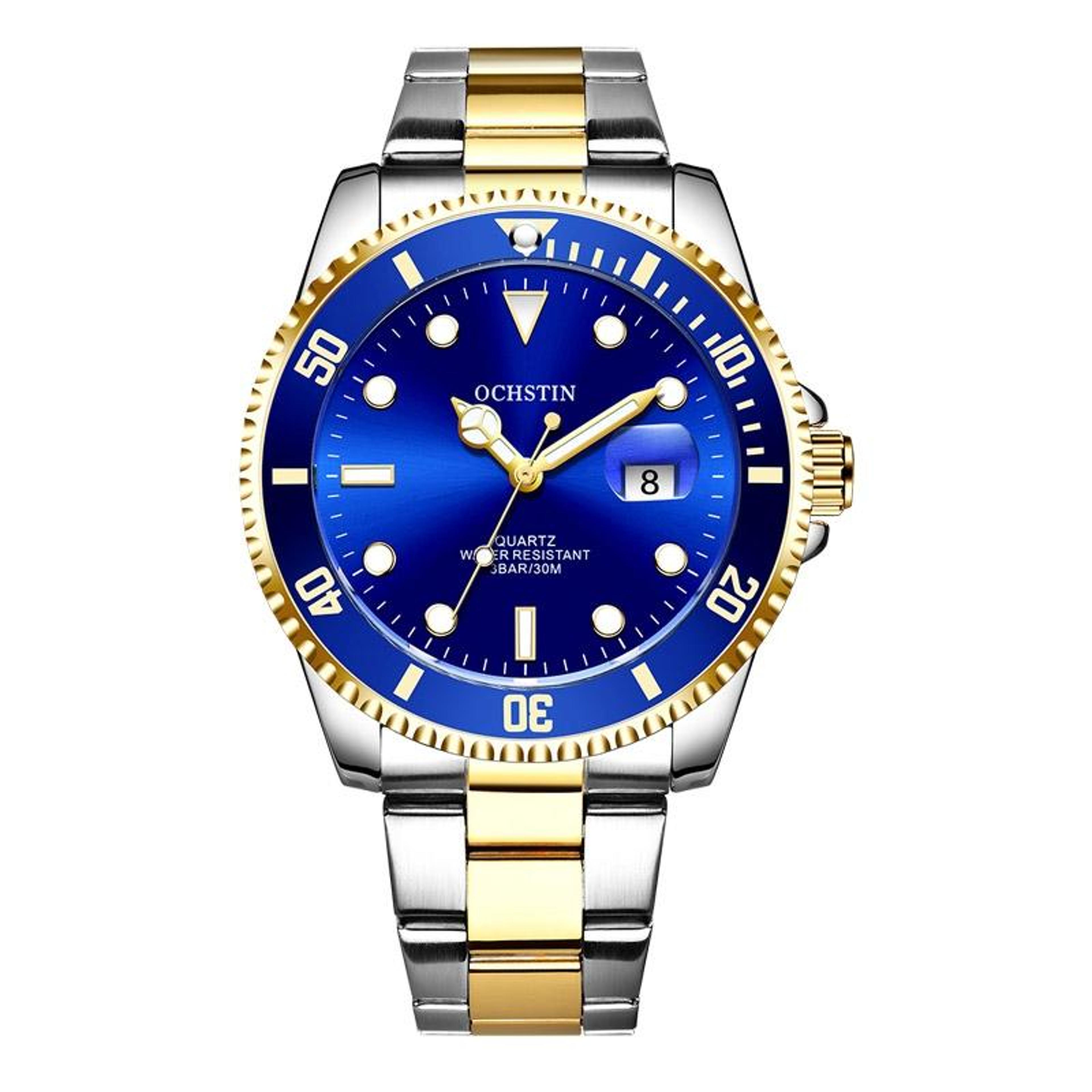 ochstin 7019e mens stainless steel chronograph watch luminous waterproof business quartz watch