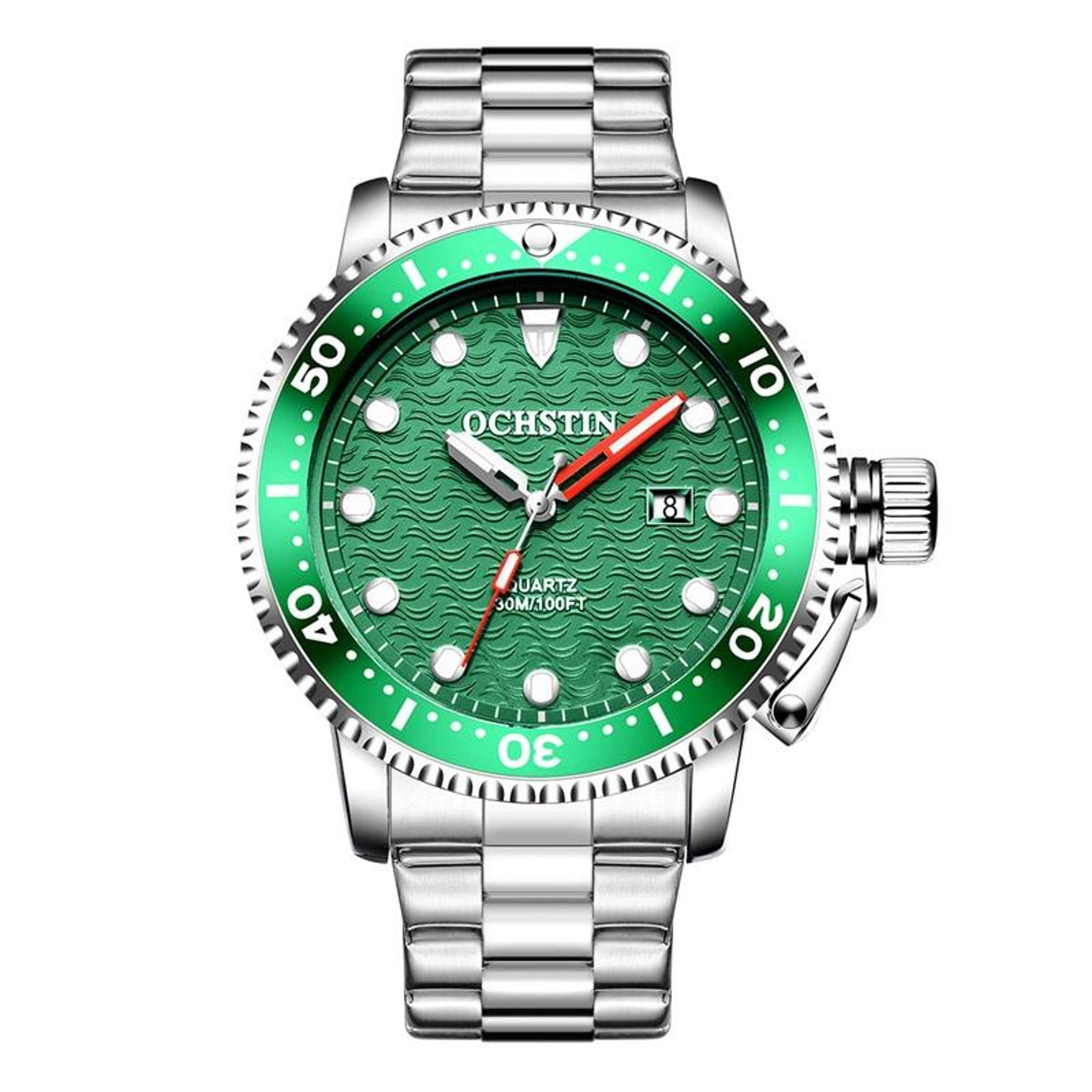 ochstin men waterproof quartz watch stainless steel