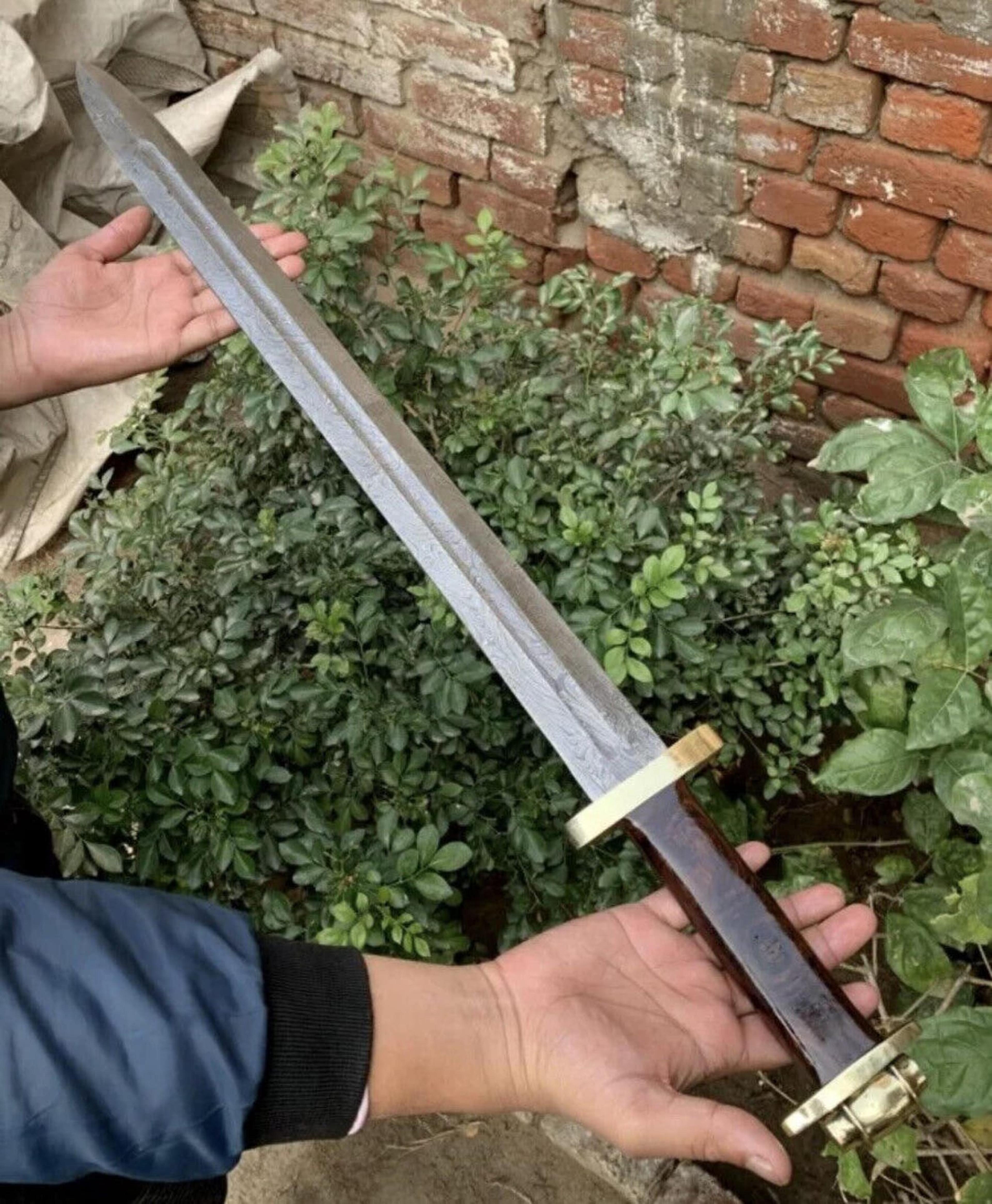 custom handmade damascus steel viking sword decorative collector gift for men