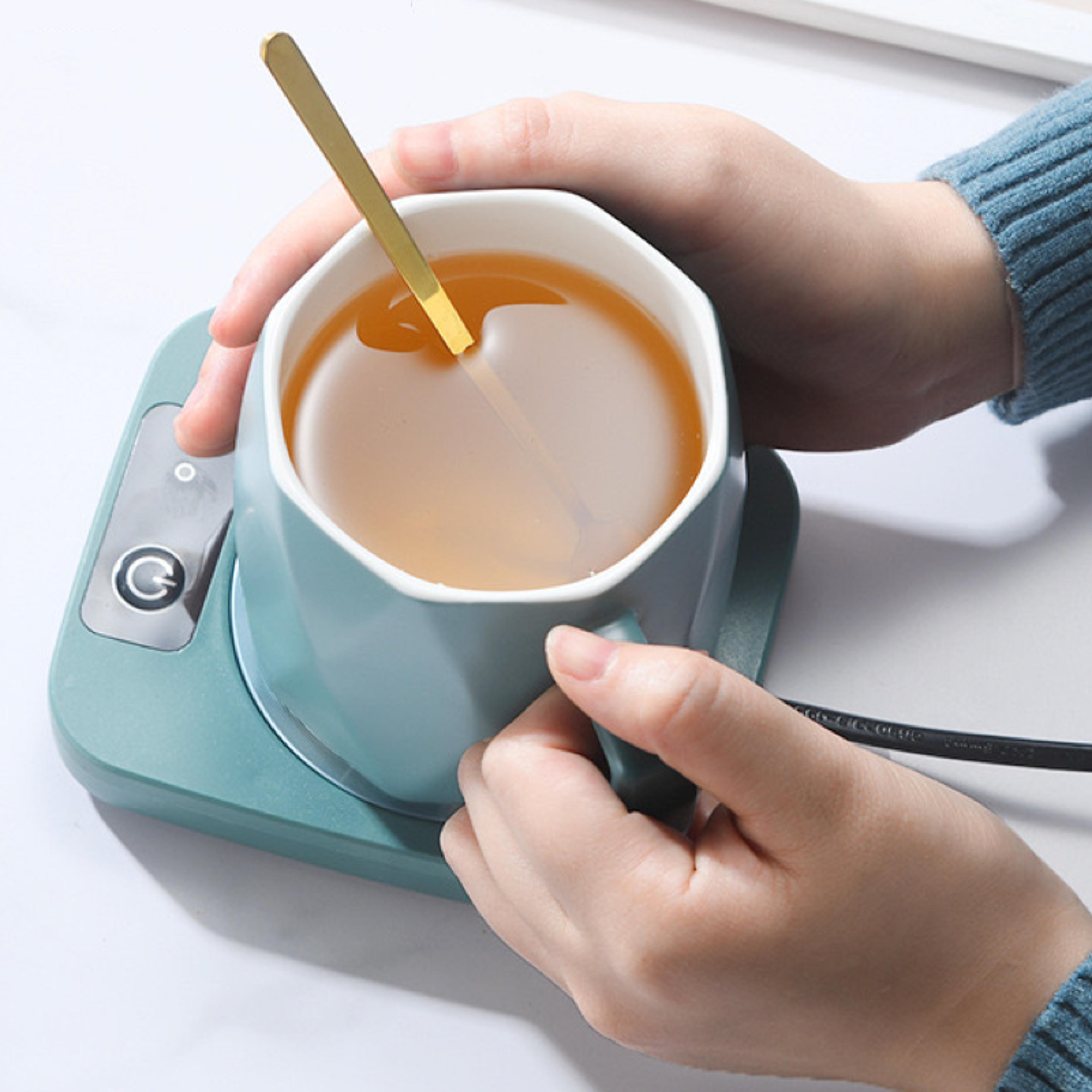 electric mug warmer, milk tea water heating pad cup heater, constant thermostatic coaster, low power home office gift