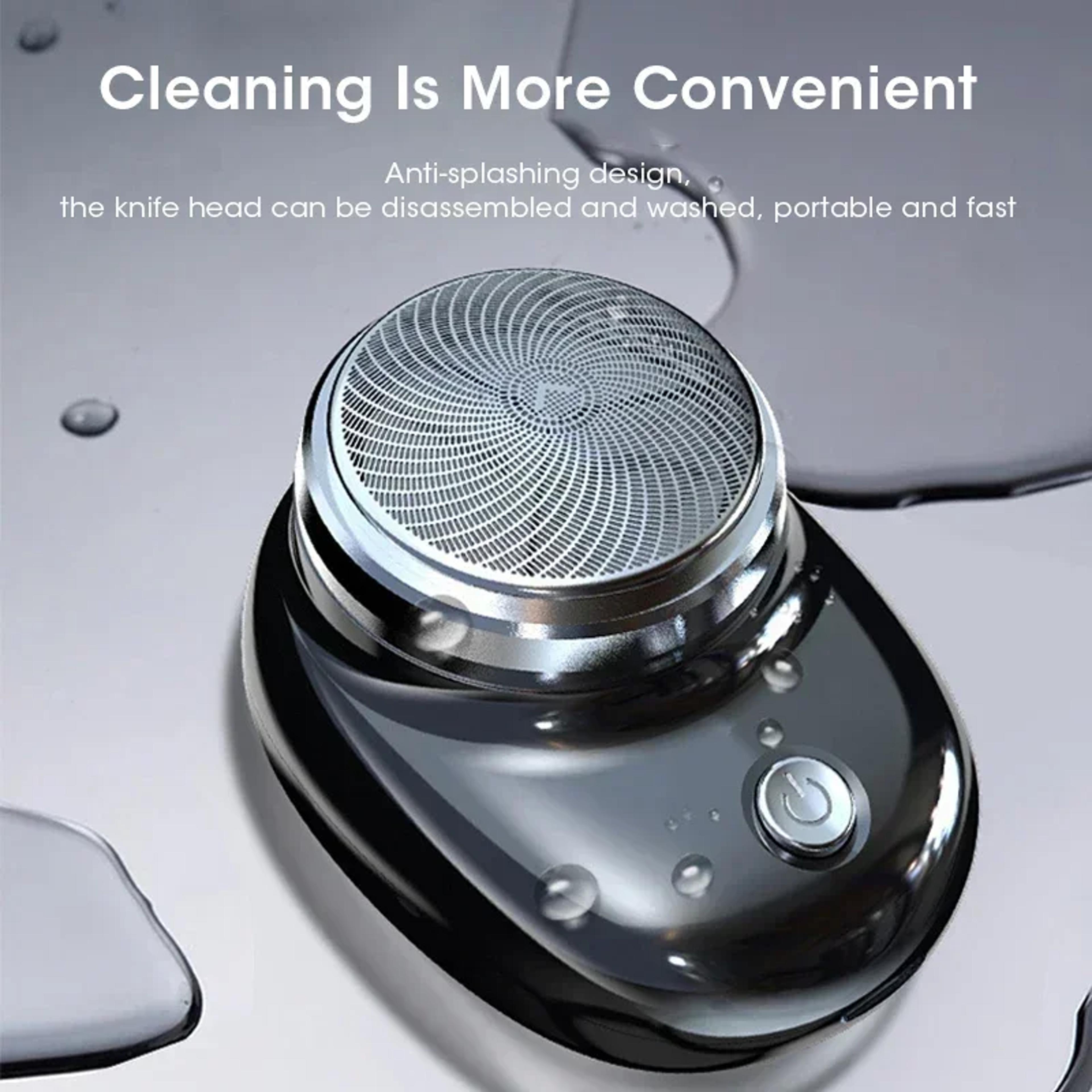 upgraded mini men shaver, wet & dry trimmer shaving machine, ipx7 fast charge back razor for men