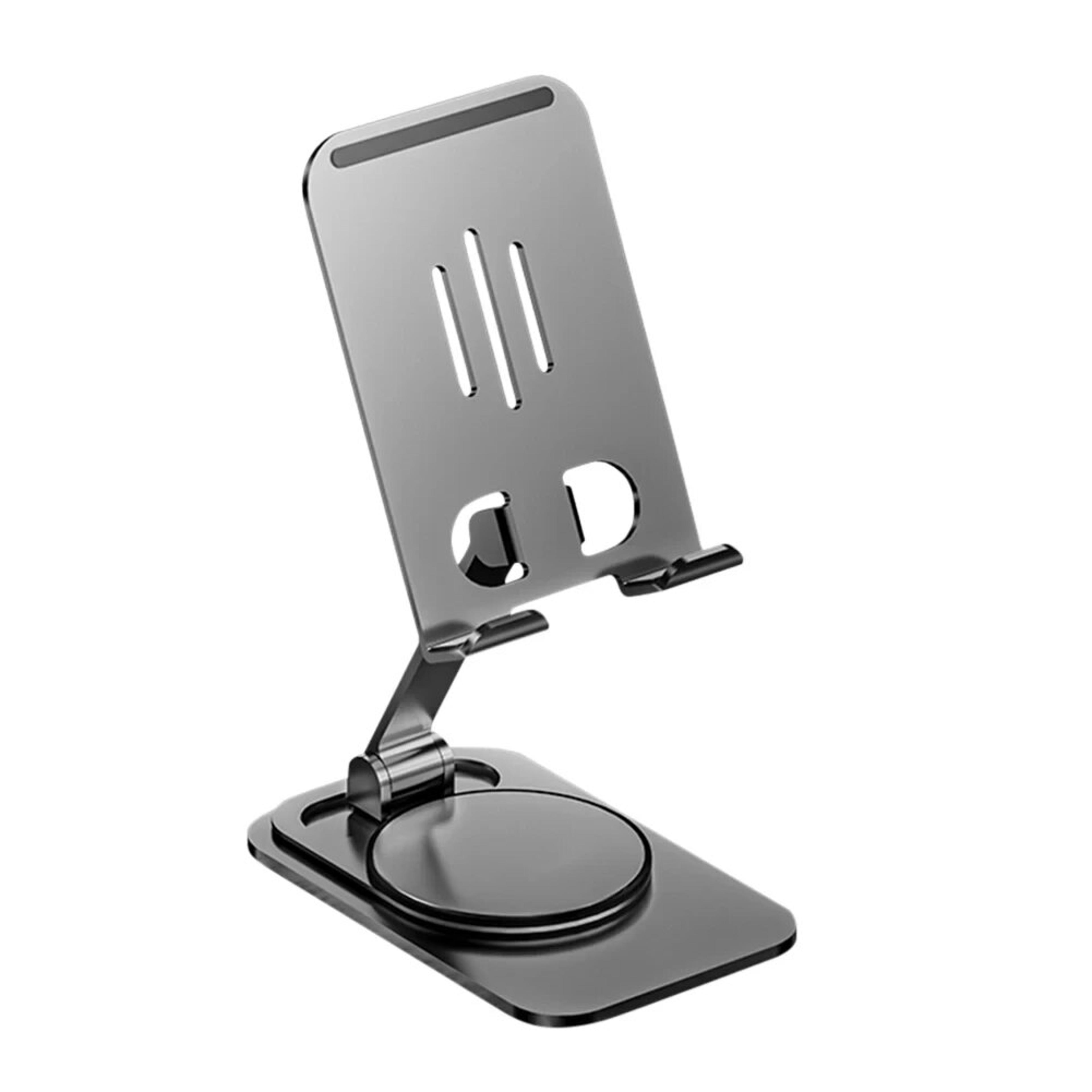portable foldable stand for mobile phone, 360 degree rotating tablet stand, metal lazy stand expansion