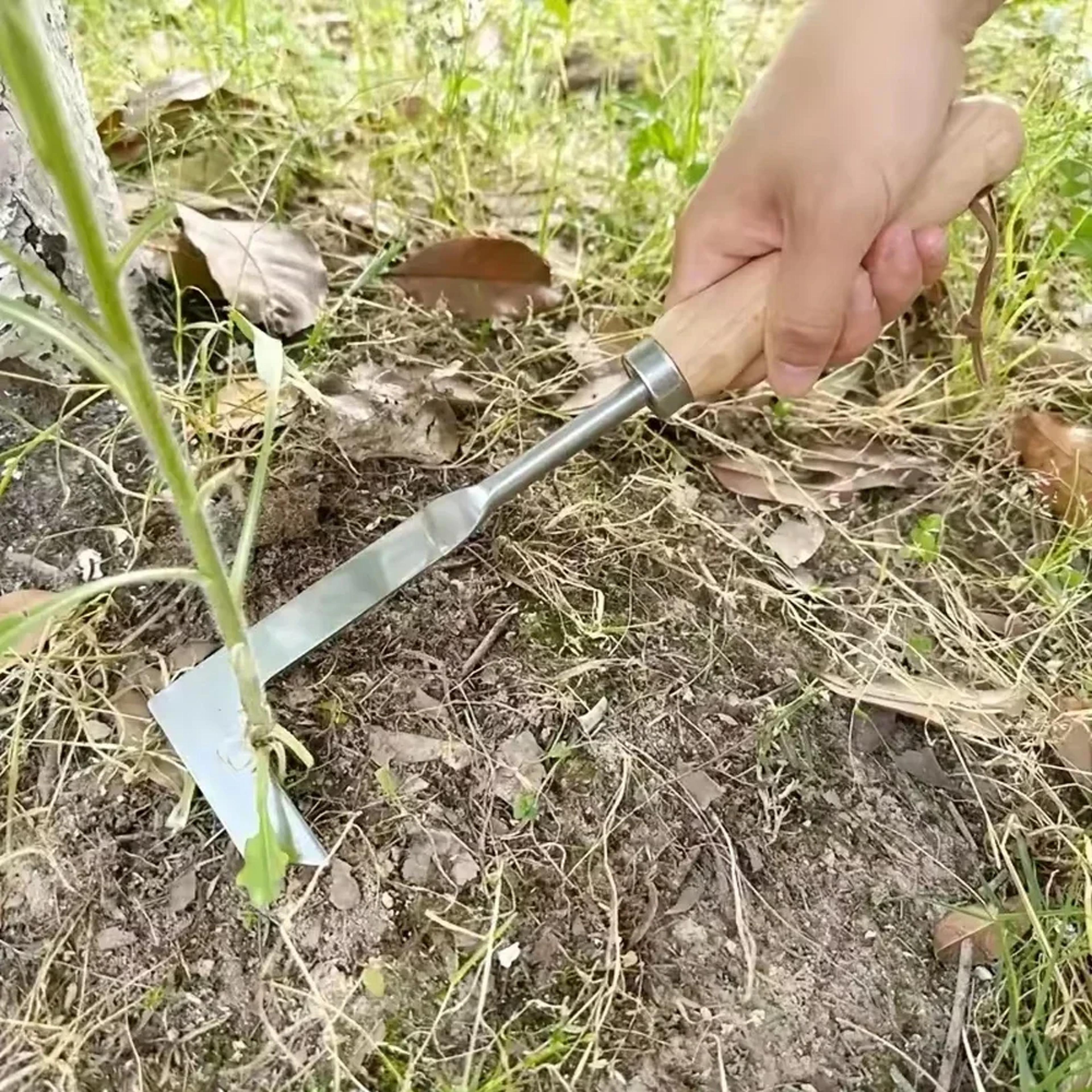 durable blade weed removal, ergonomic manual tool for cracks, upgraded carbon steel weeder for lawns and patios