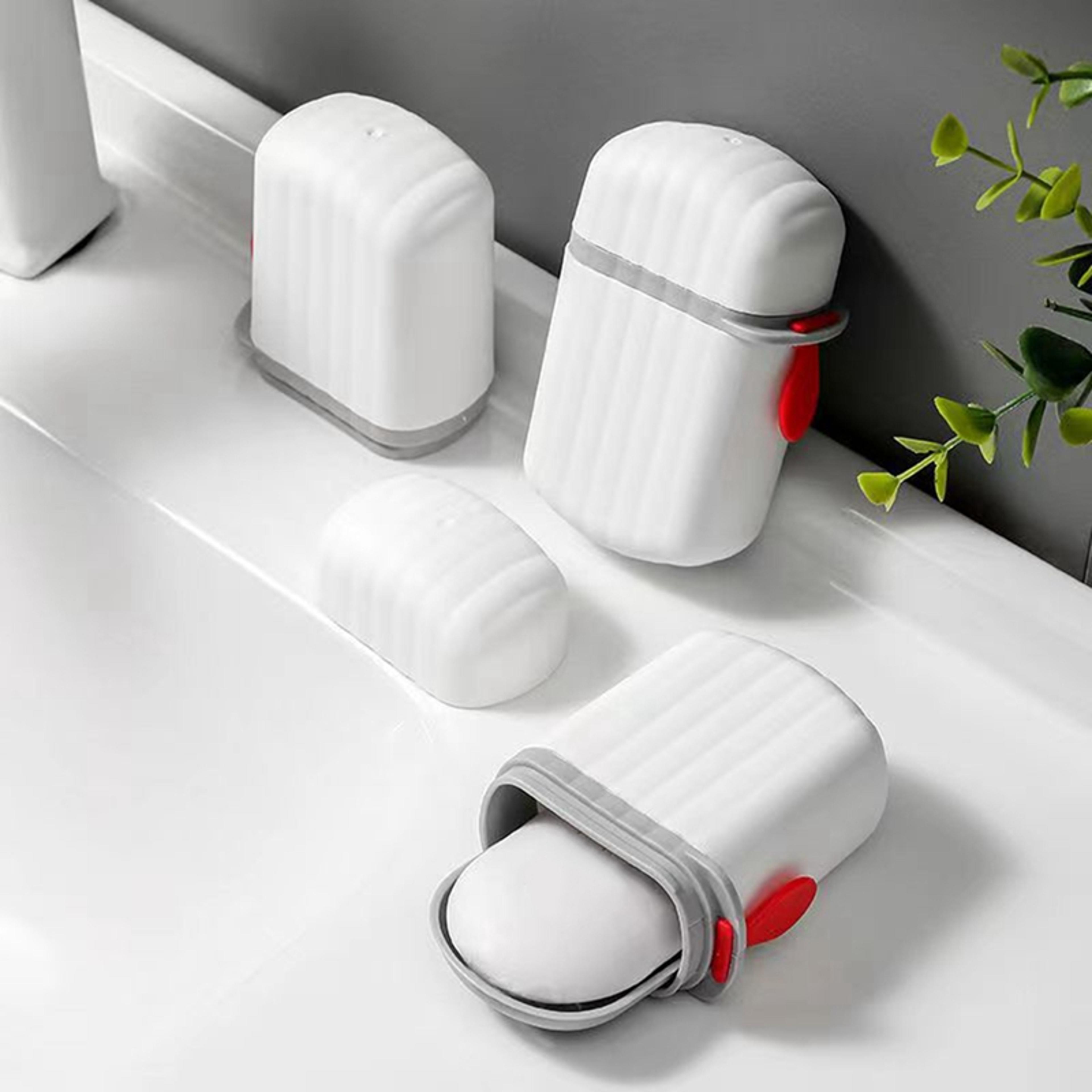 fashion portable soap box, waterproof sealed design for travel, hiking, camping