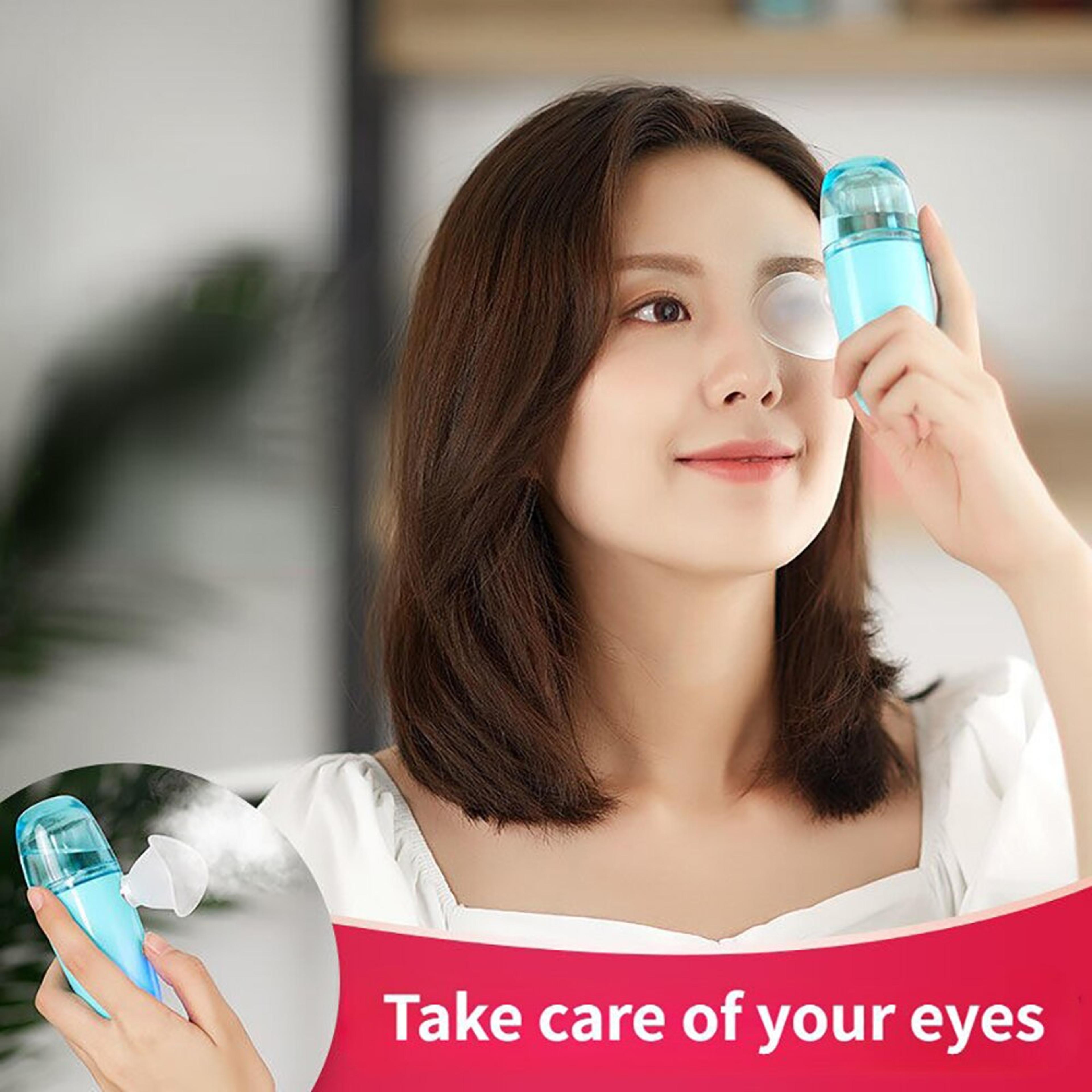 portable eye moistener nano spray, astringent for dry eyes, usb charging