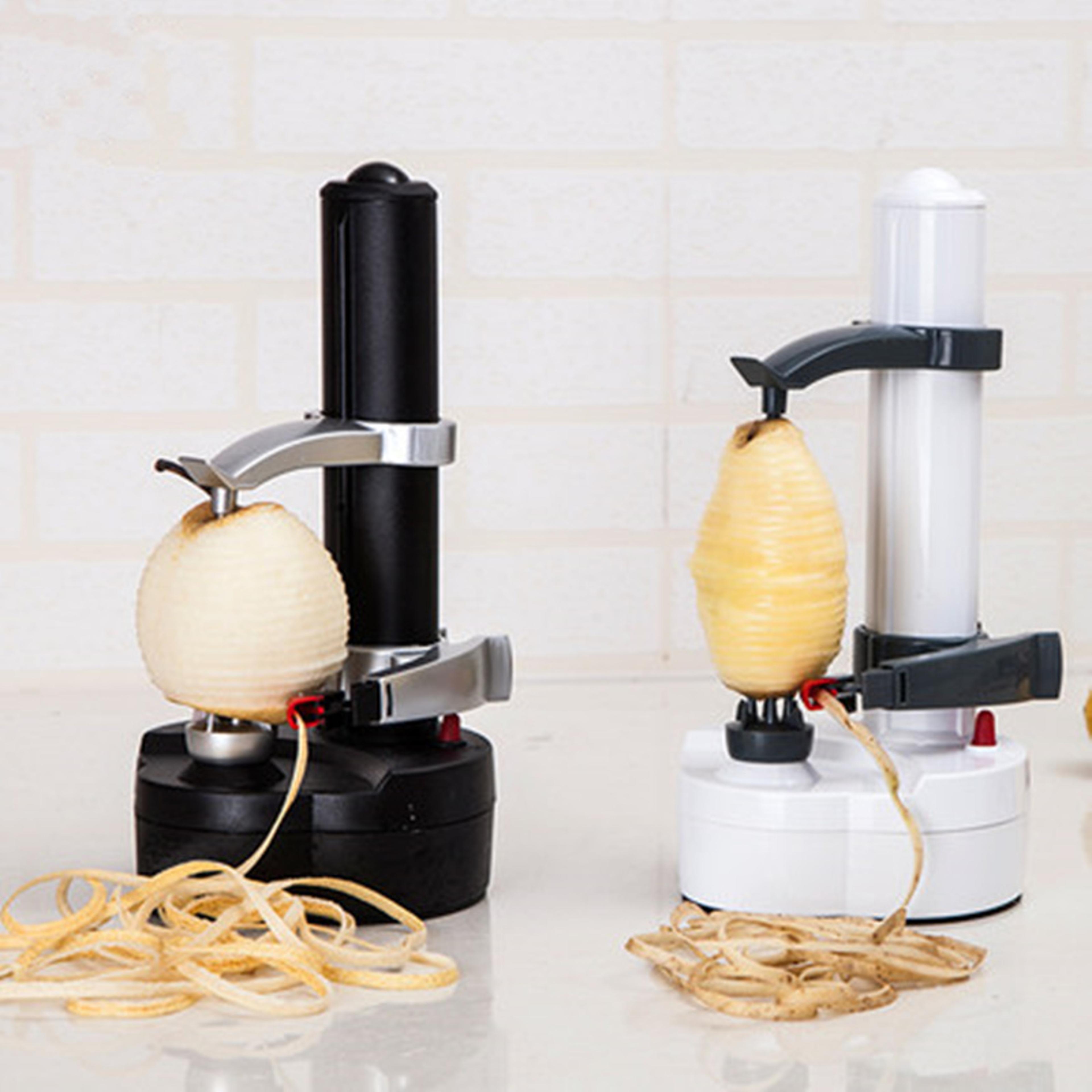 electric spiral apple peeler cutter, automatic slicer for fruits and potatoes, peeling machine with charger