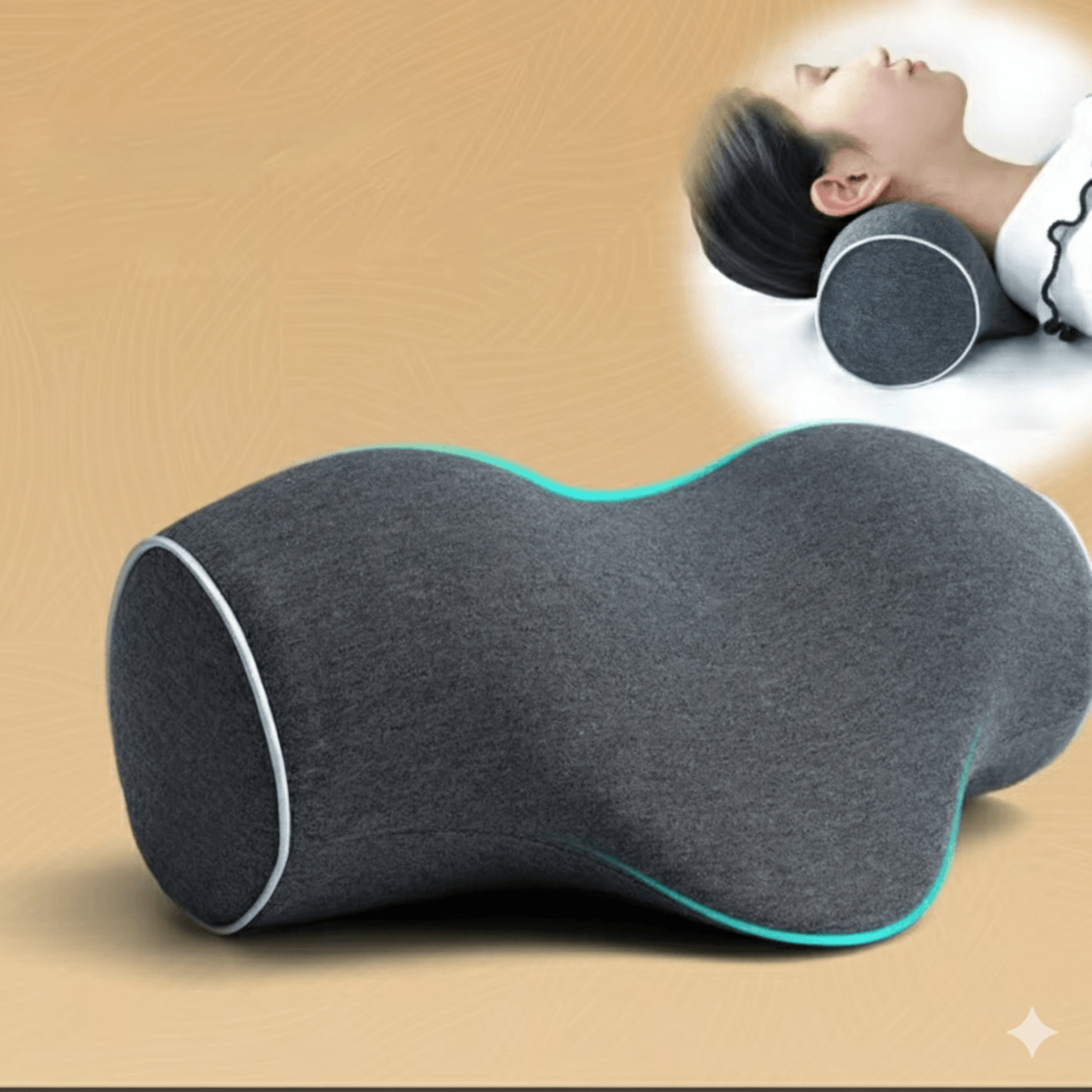 cervical pillow for neck protection, reverse arch traction pillow, pure cotton sleeve