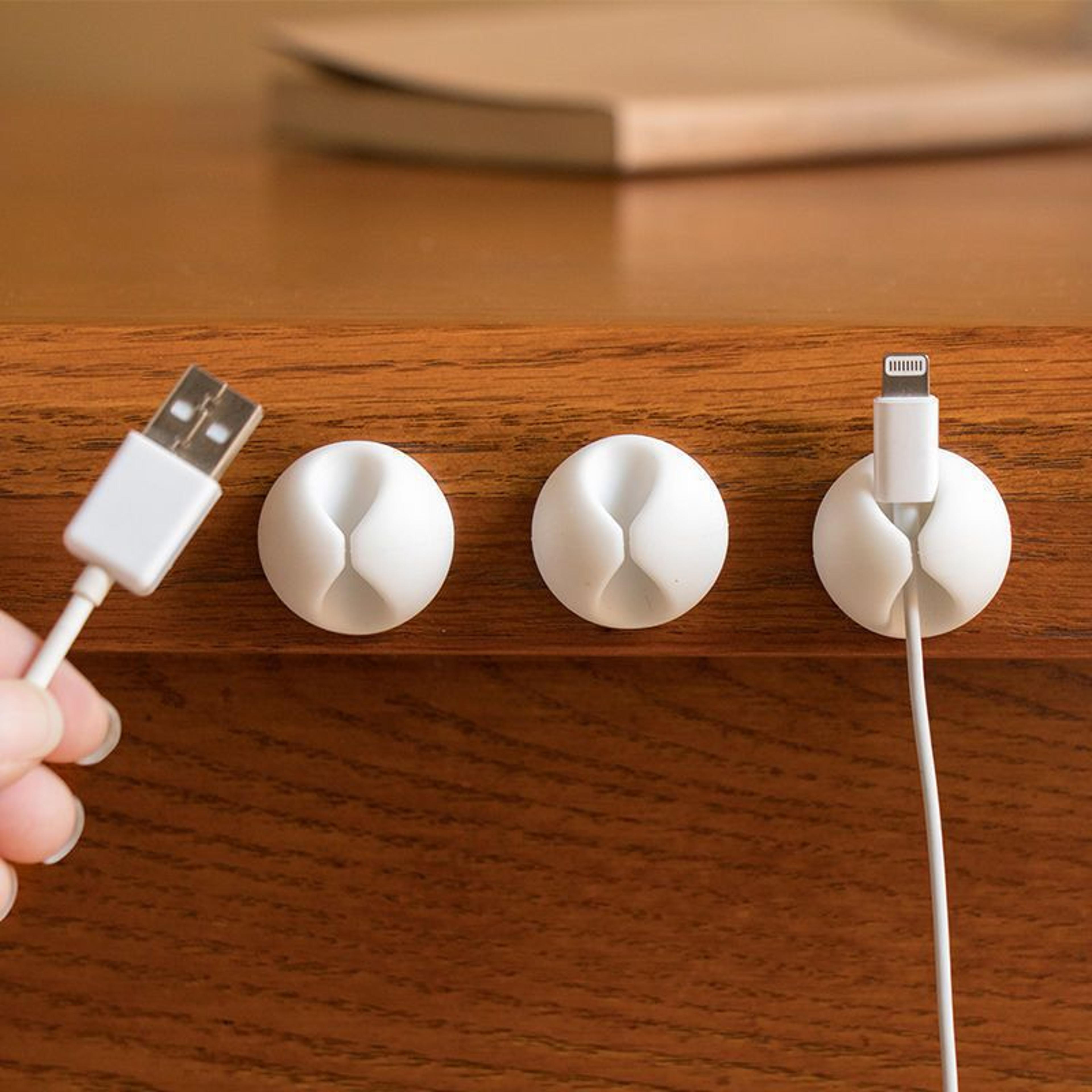 desk cable organizer, cable winder, cord holder, fixed wire organizer for cords