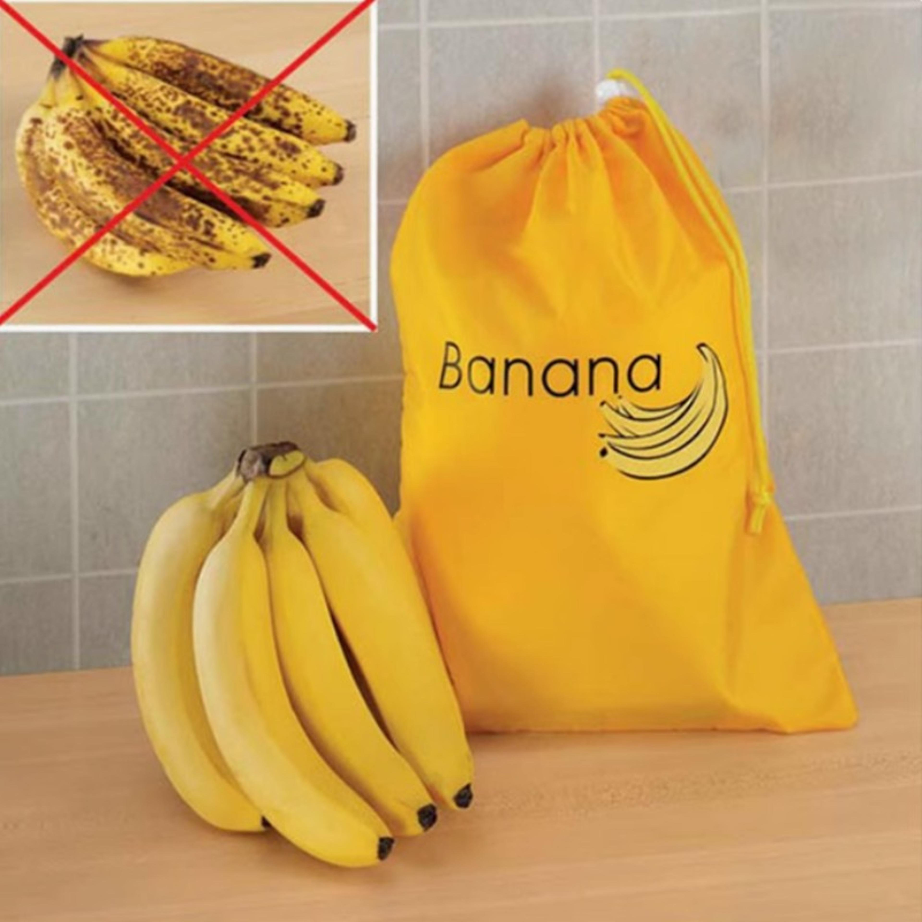reusable produce storage bag, insulated fresh-keeper bag for bananas, lettuce and vegetables