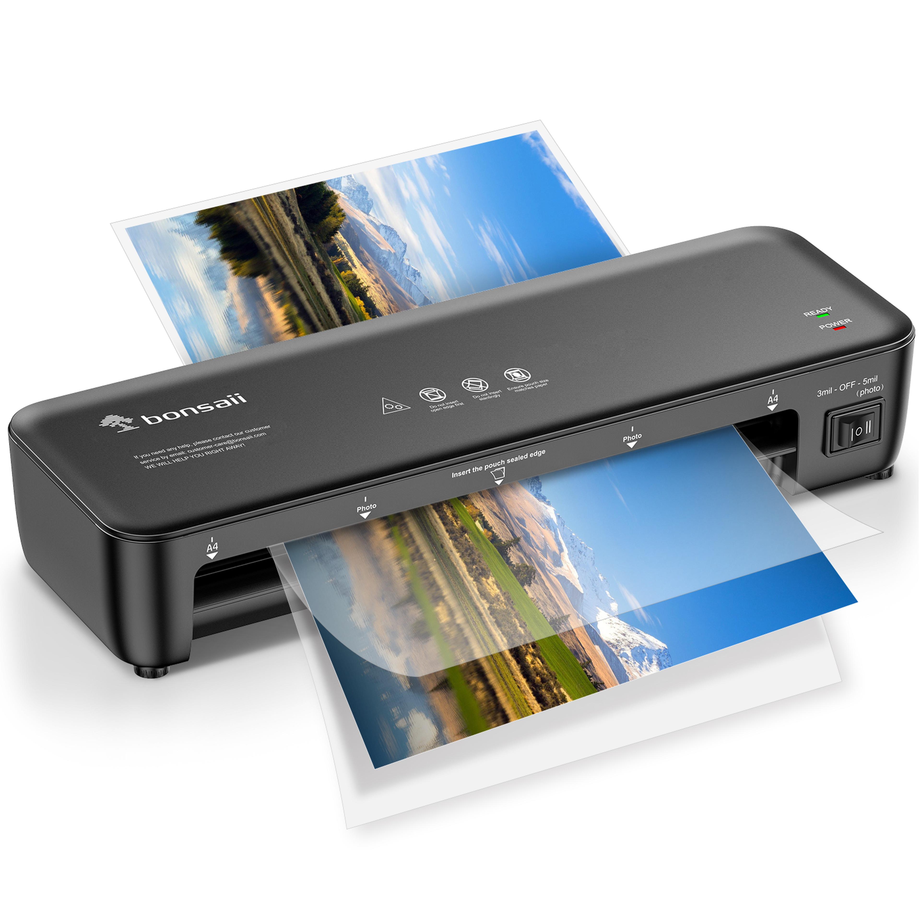never jam thermal laminator for docs, posters, photos, easy and convenient for home, office, and school use