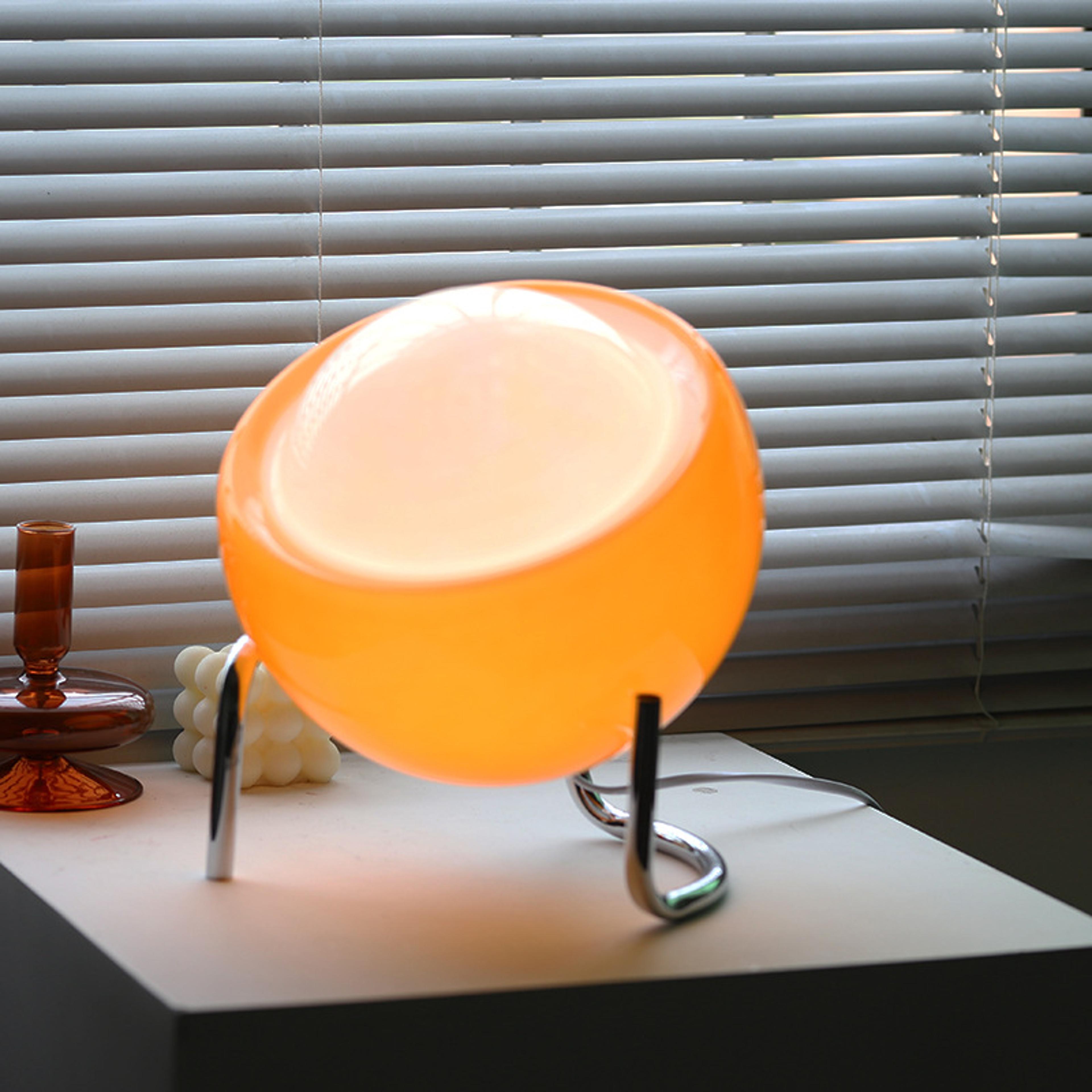 nordic led retro night lights, indoor table lamp for living room, bedroom bedside glass desk lamp decoration