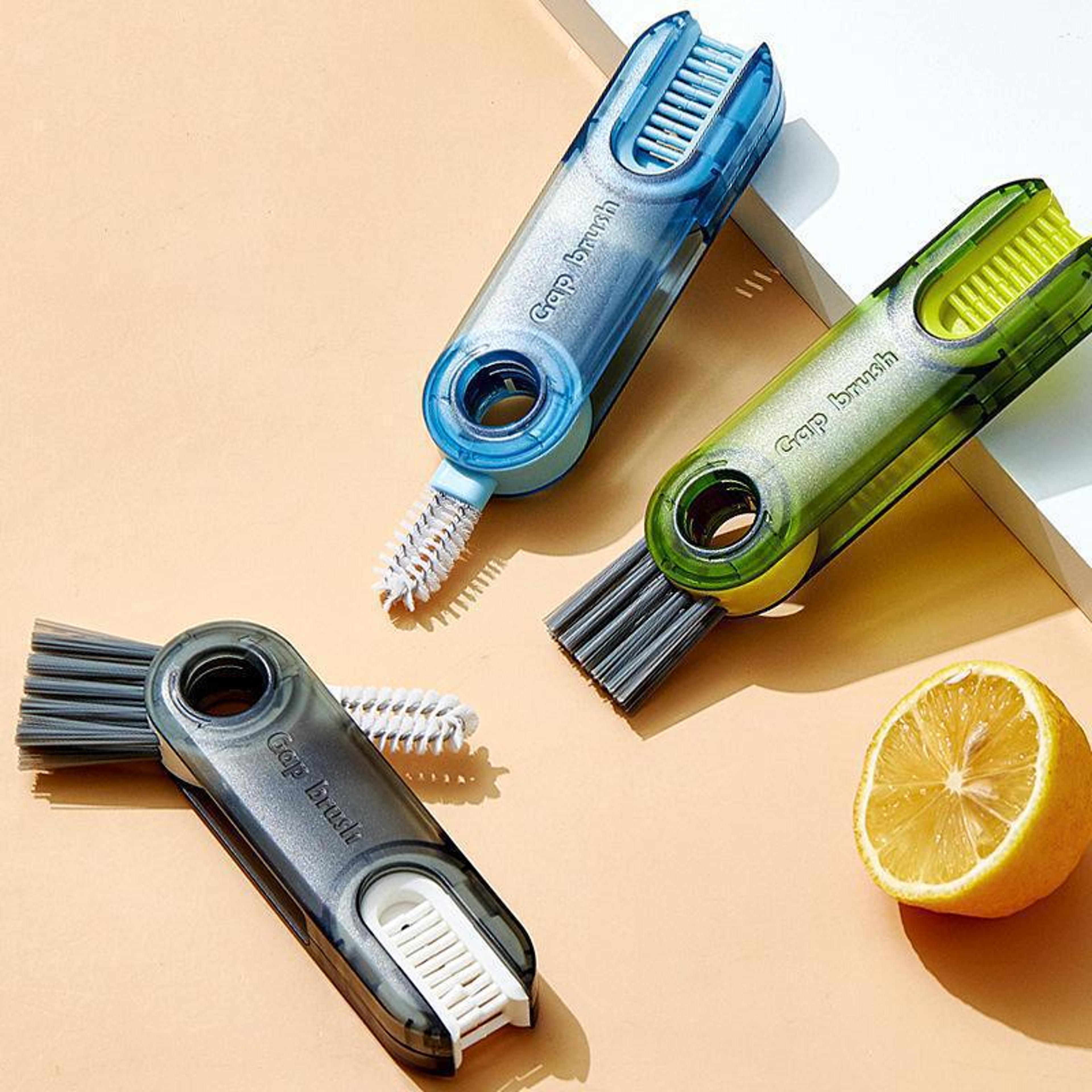 mini silicone u-shaped cup brush, bottle gap cleaner brush, multifunctional cleaning tool for water bottles