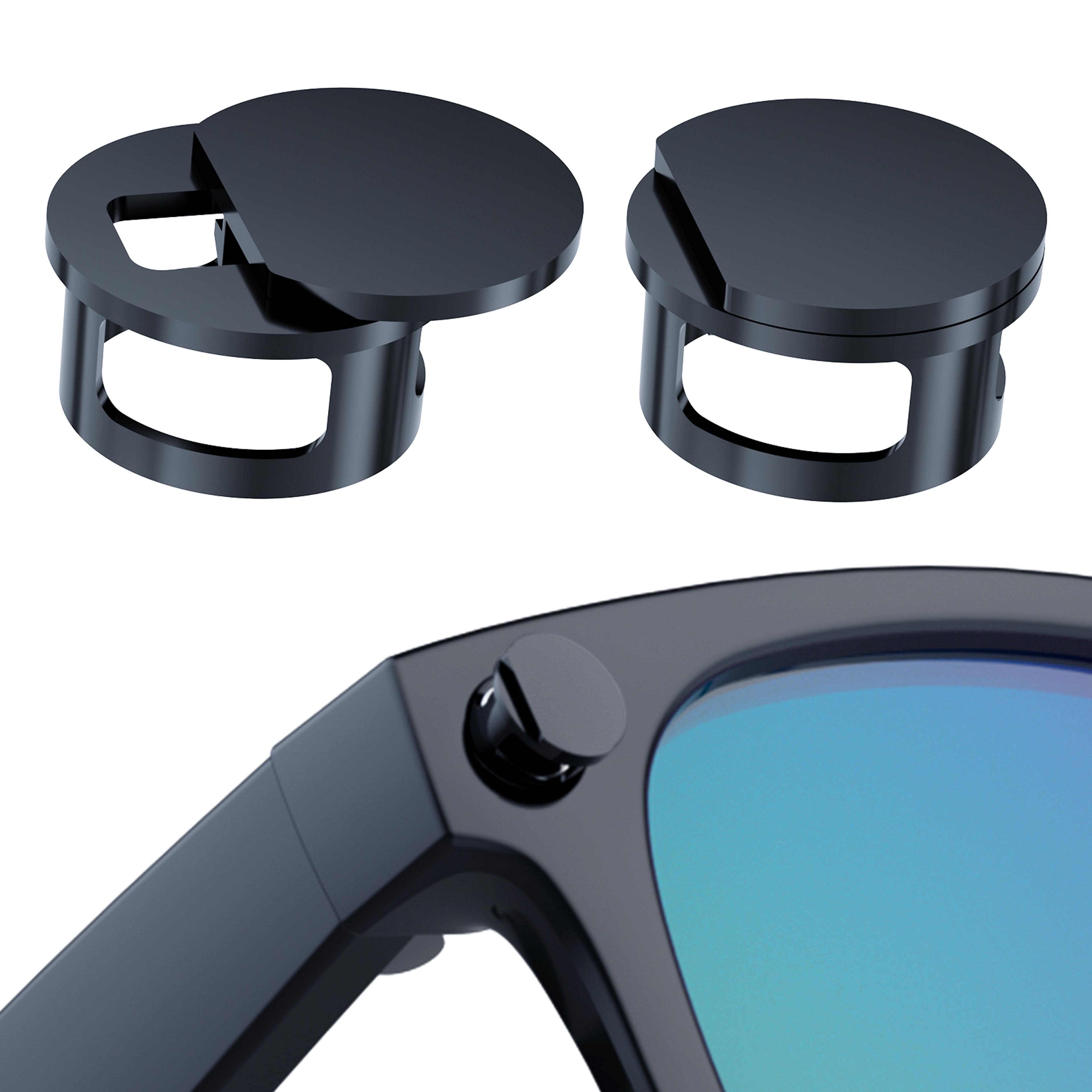 adjustable led privacy light blocker for ray-ban meta & oakley meta smart glasses