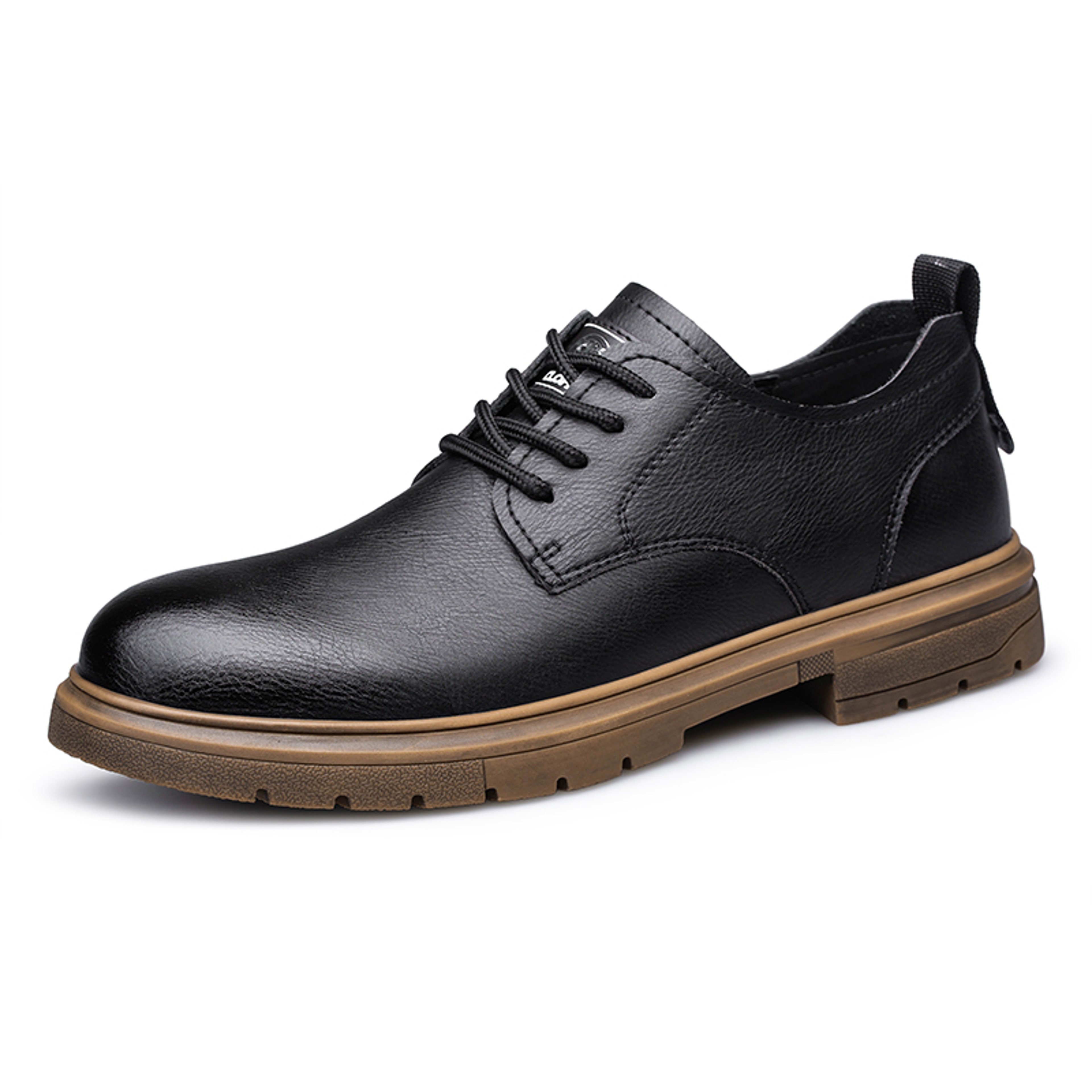 lace up casual dress shoes for men Dress Shoes Mens Leather Lace Boots Casual Shoes Mens Designer Lace Up Boots Leather Shoes Mens