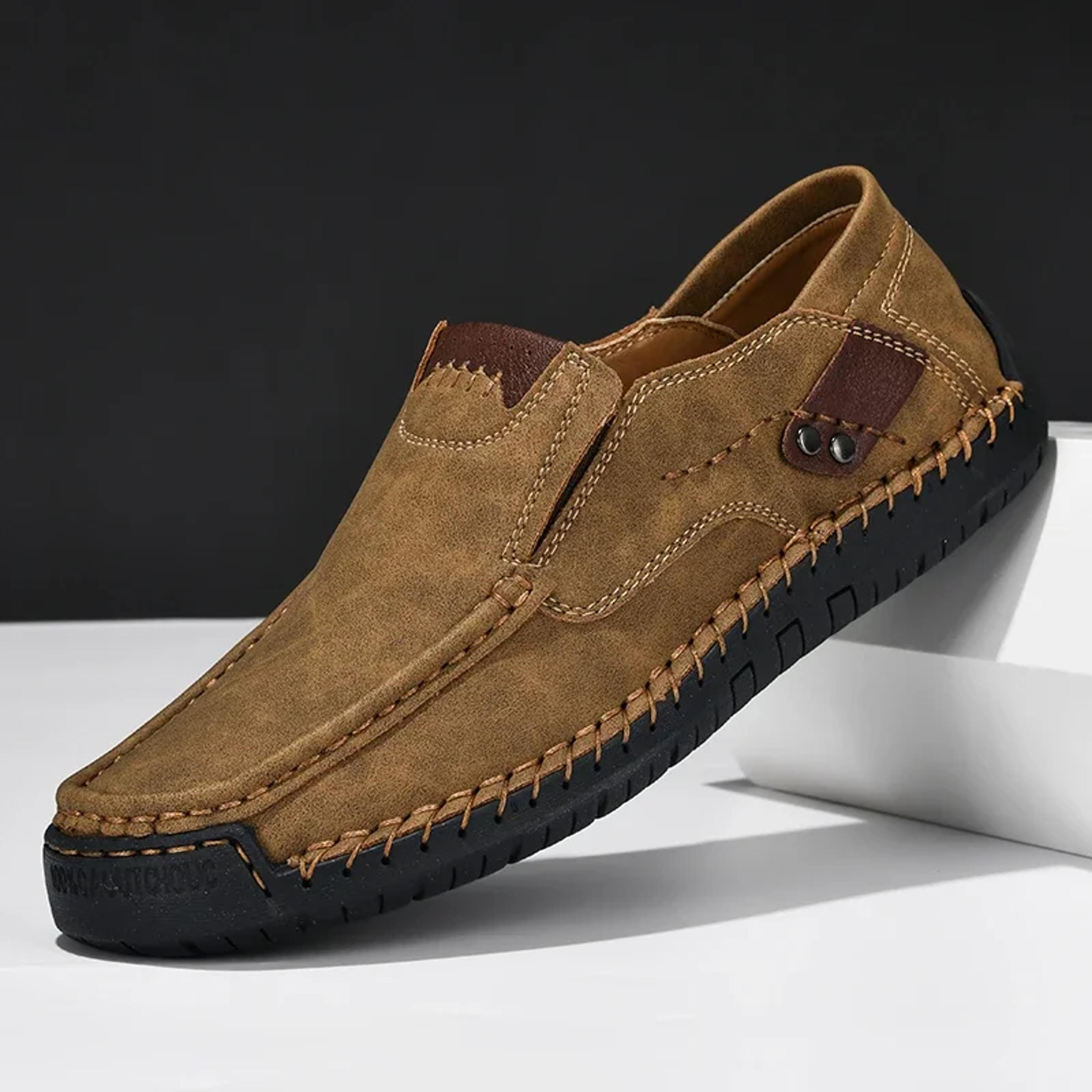 handmade design man shoes, new soft loafers slip on leather casual shoes for men